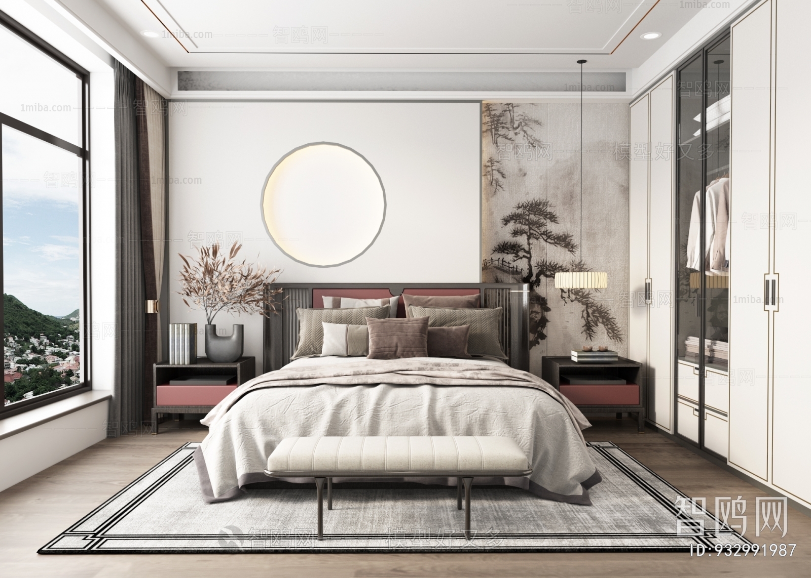 New Chinese Style Bedroom