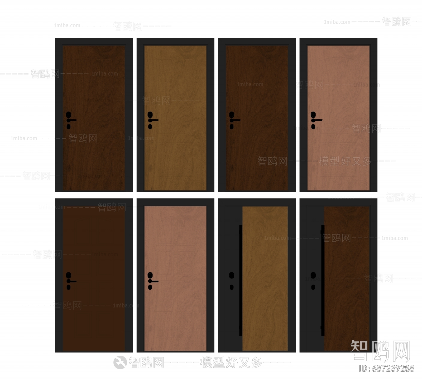 Modern Solid Wood Door