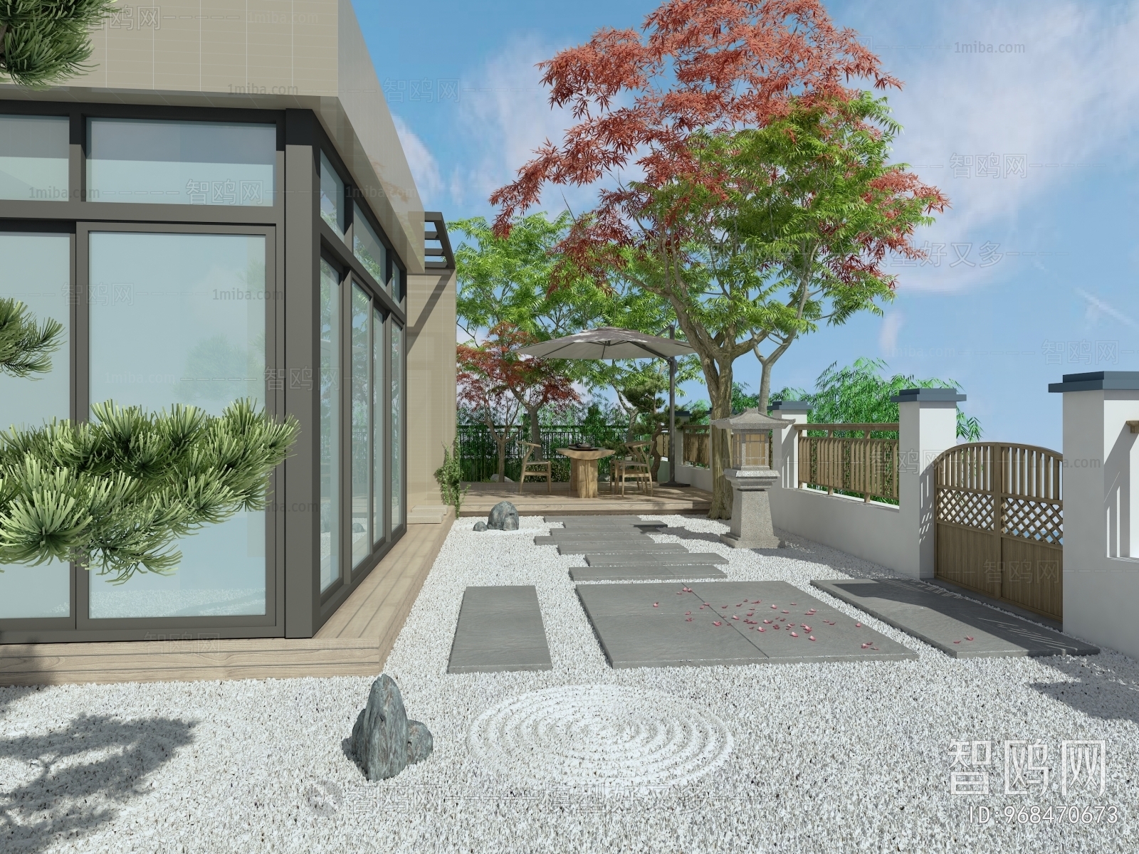 New Chinese Style Courtyard/landscape