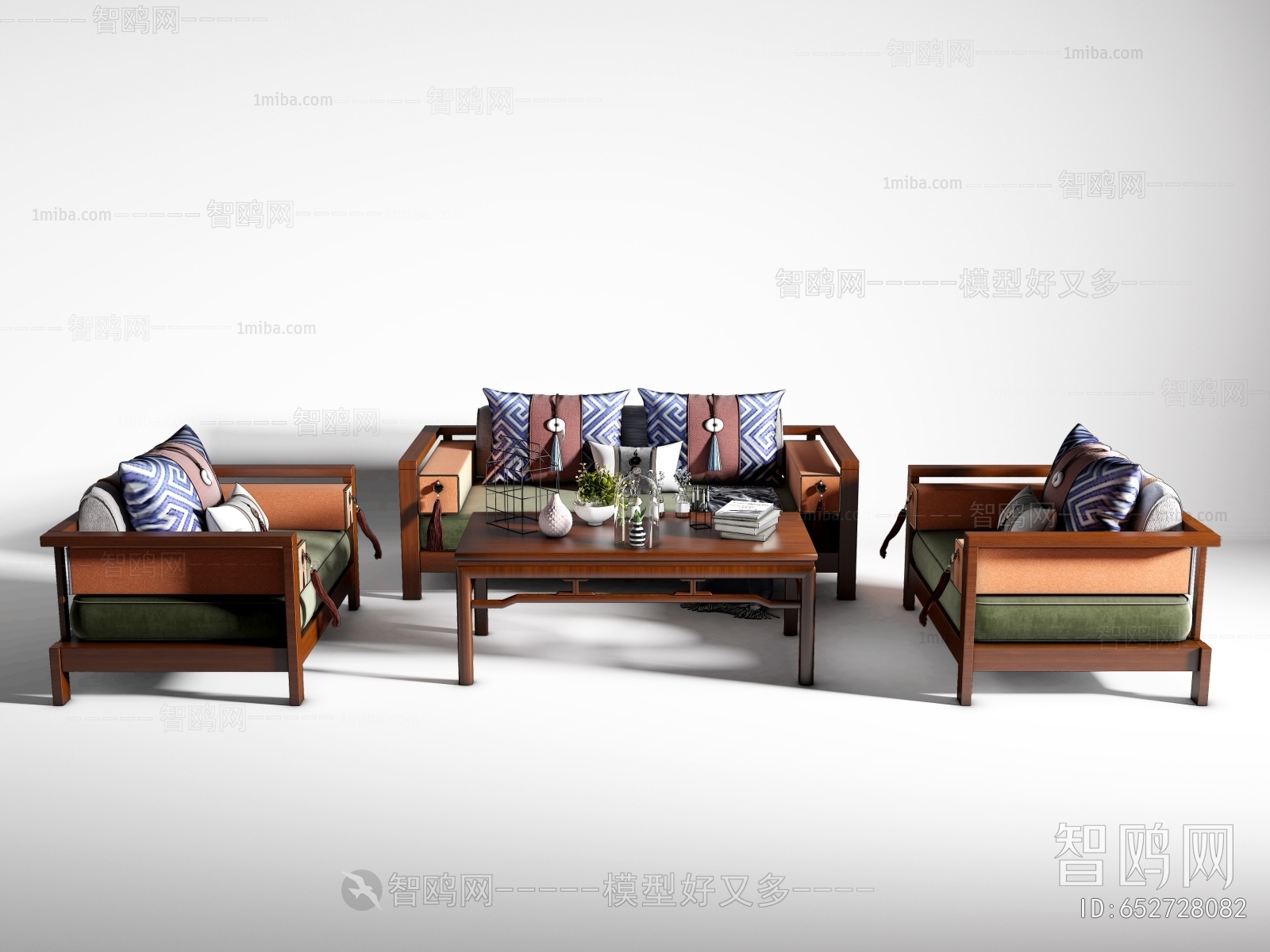 New Chinese Style Sofa Combination