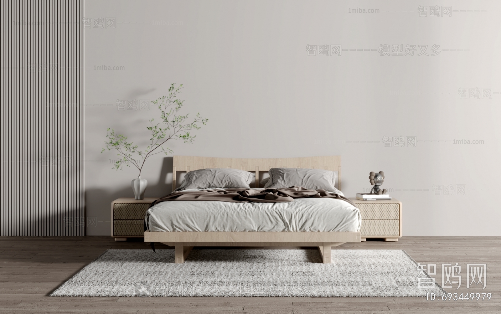 Nordic Style Double Bed