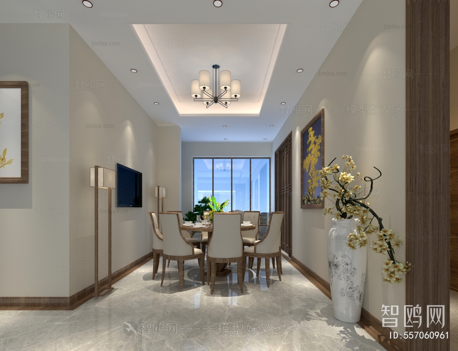 New Chinese Style Dining Room