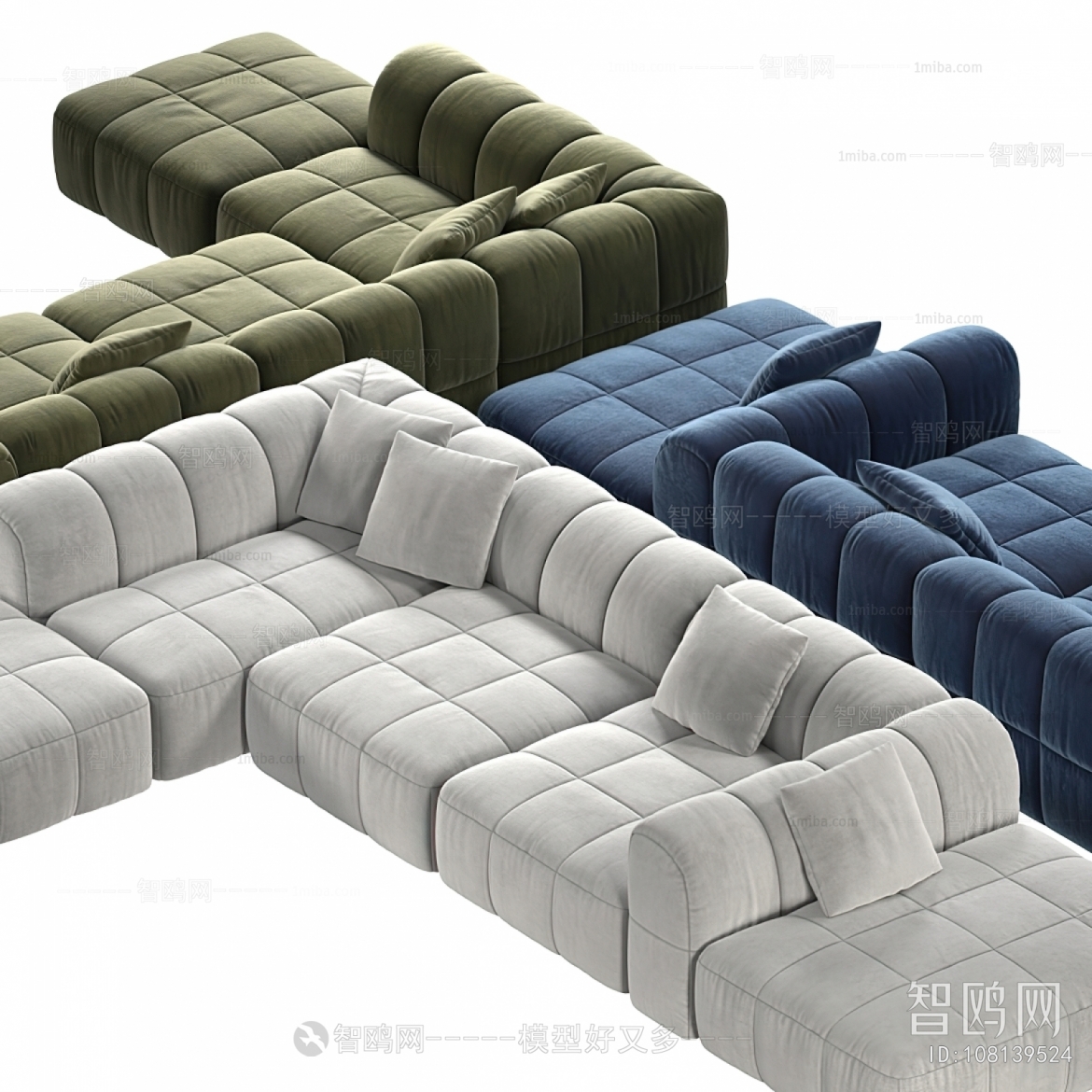 Modern Multi Person Sofa