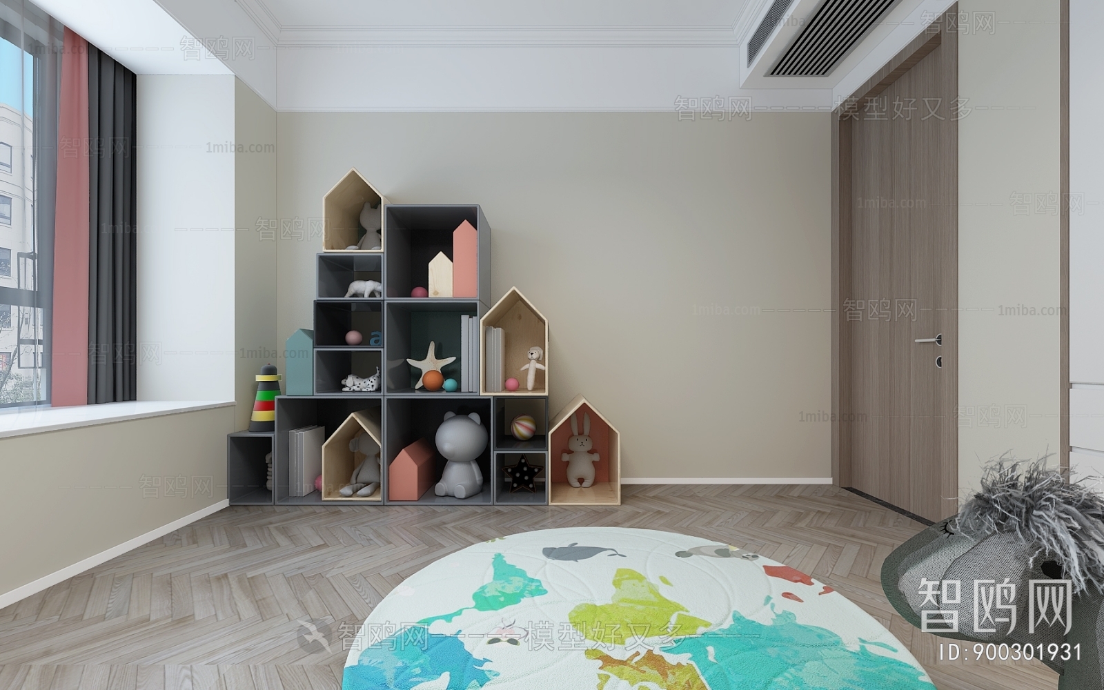 Modern Children's Room Activity Room