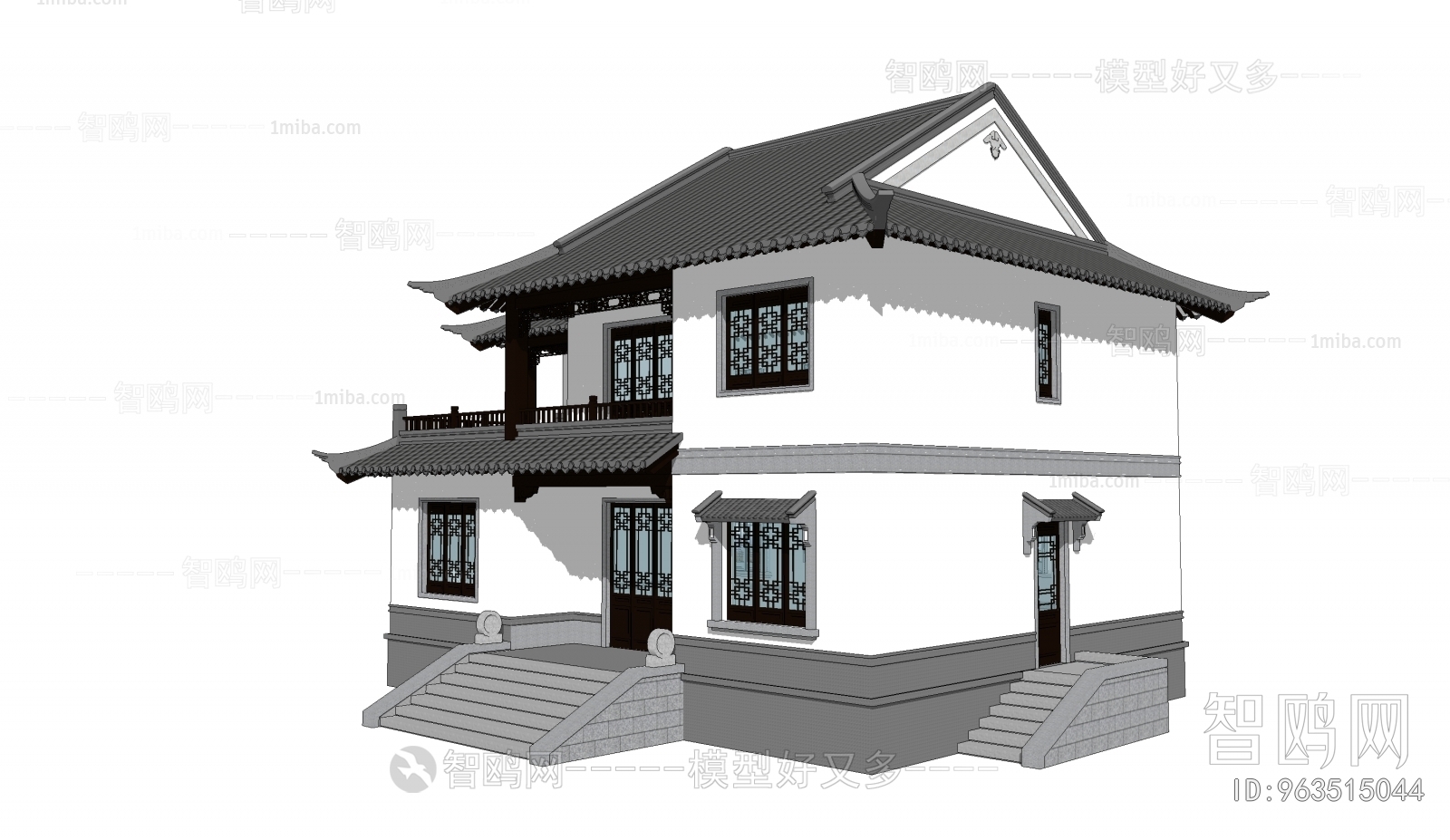 Chinese Style New Chinese Style Villa Appearance