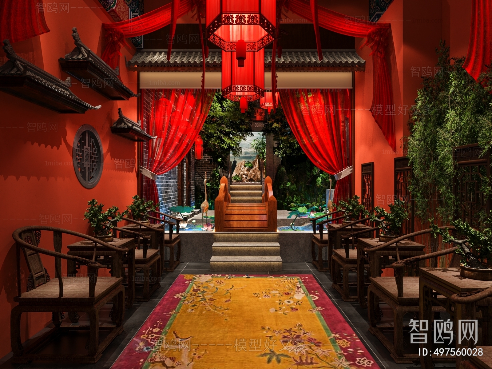 Chinese Style Space For Entertainment