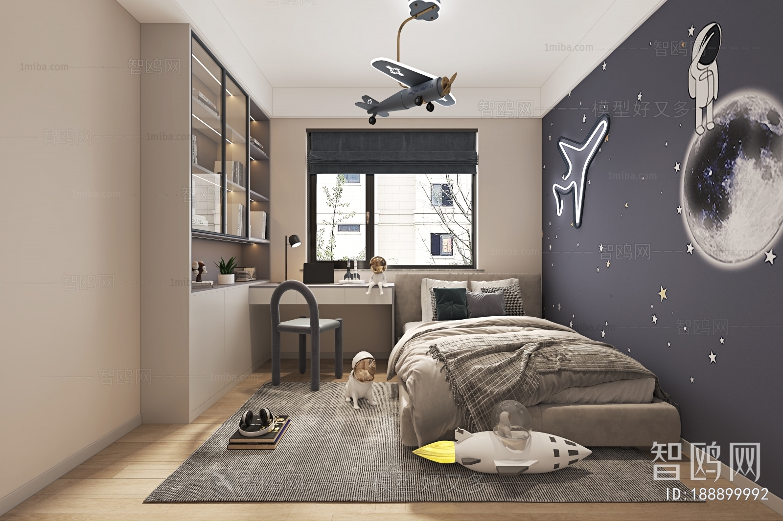 Modern Boy's Room And Son's Room