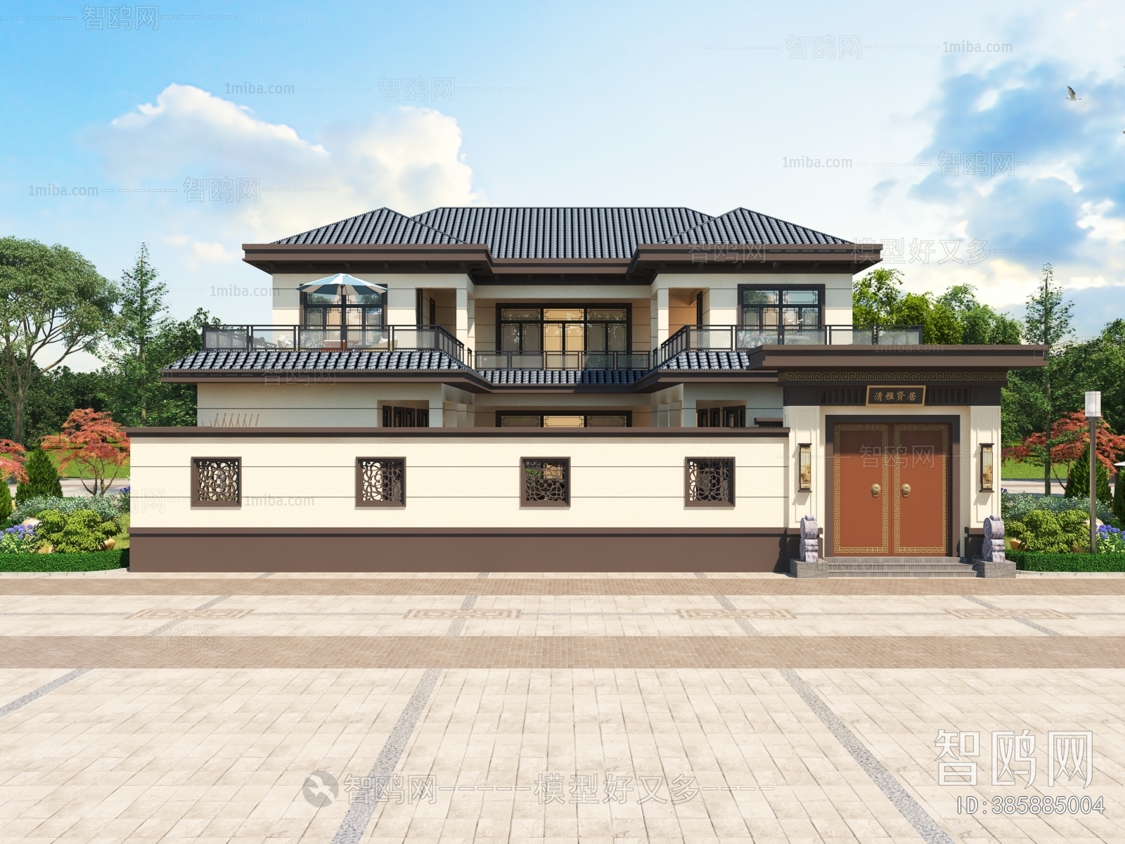 New Chinese Style Ancient Architectural Buildings