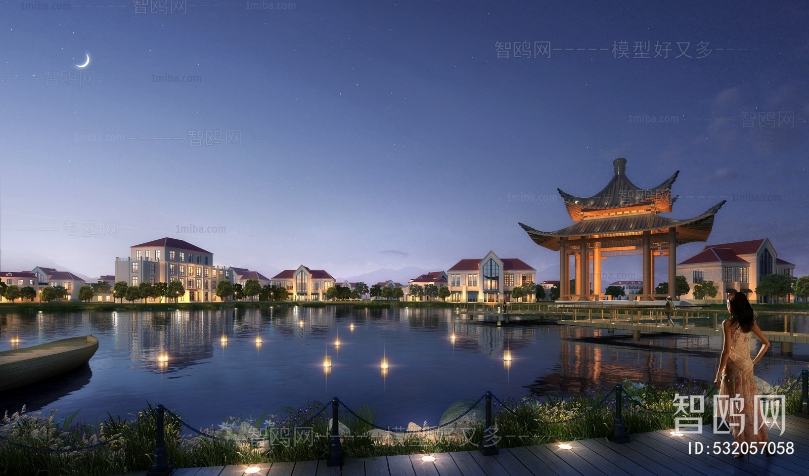 中式住宅自然景观