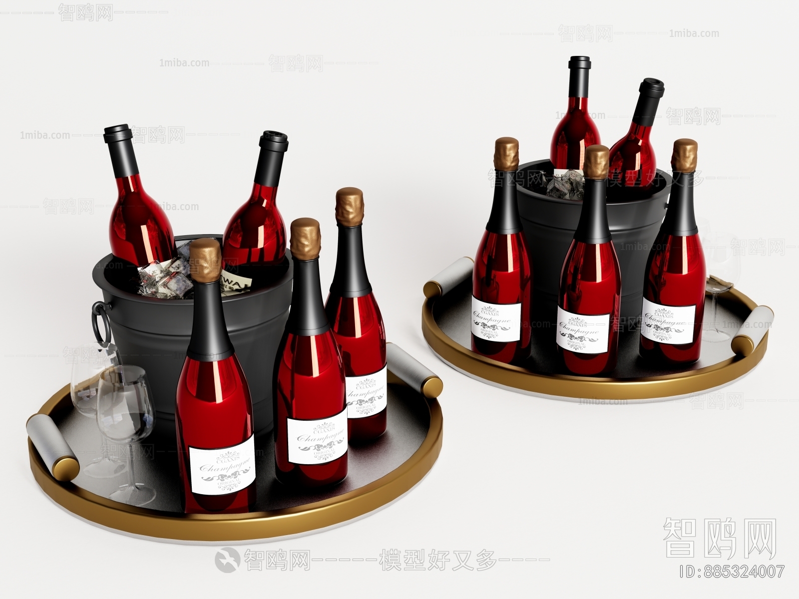 现代酒具、红酒