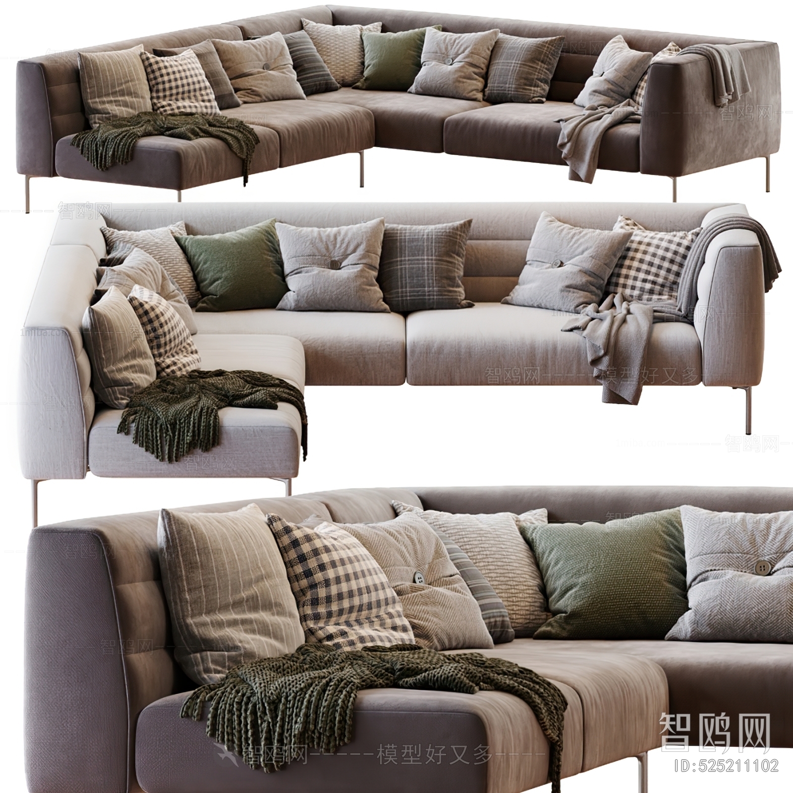 Modern Multi Person Sofa