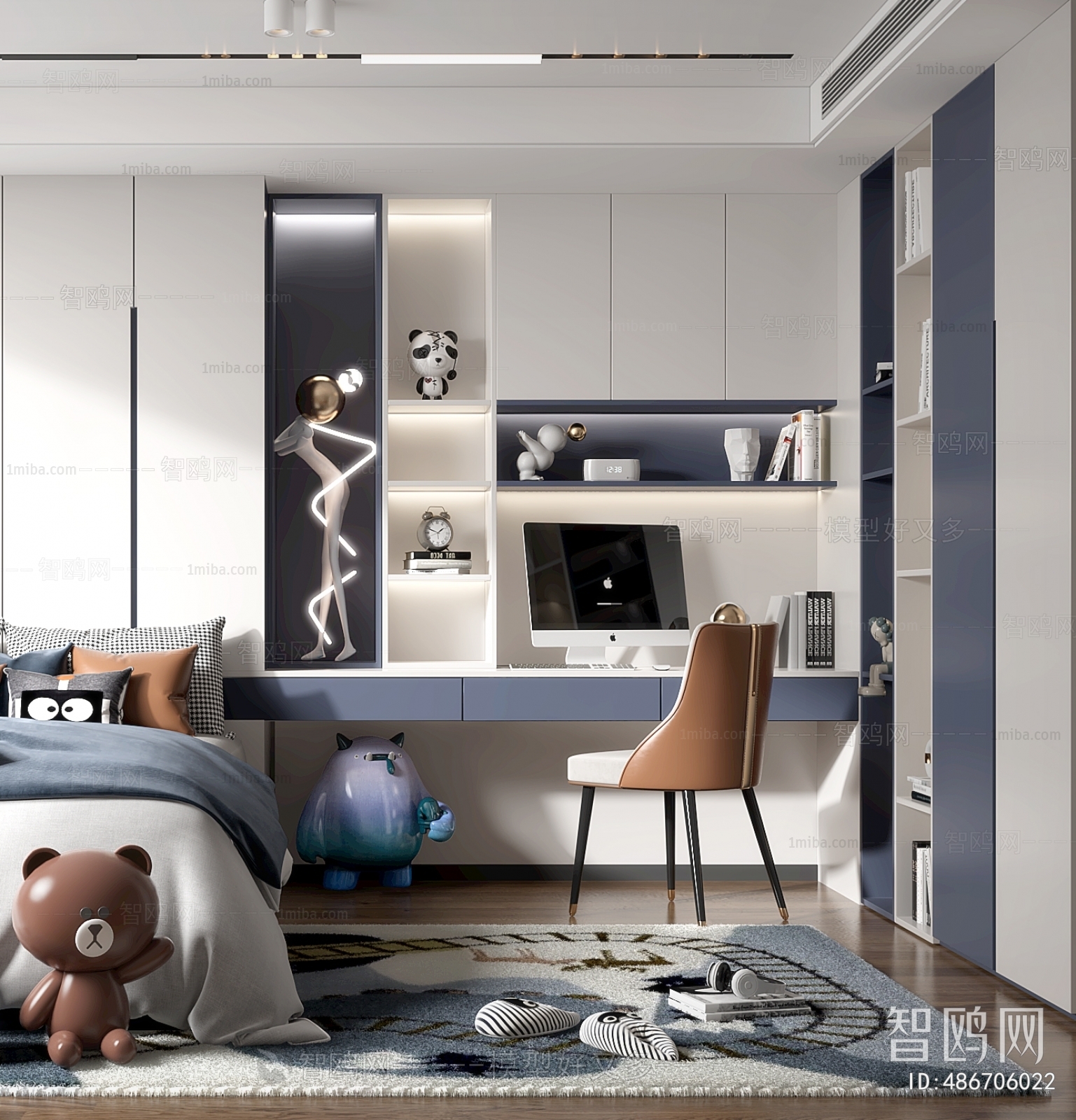 Modern Boy's Room And Son's Room