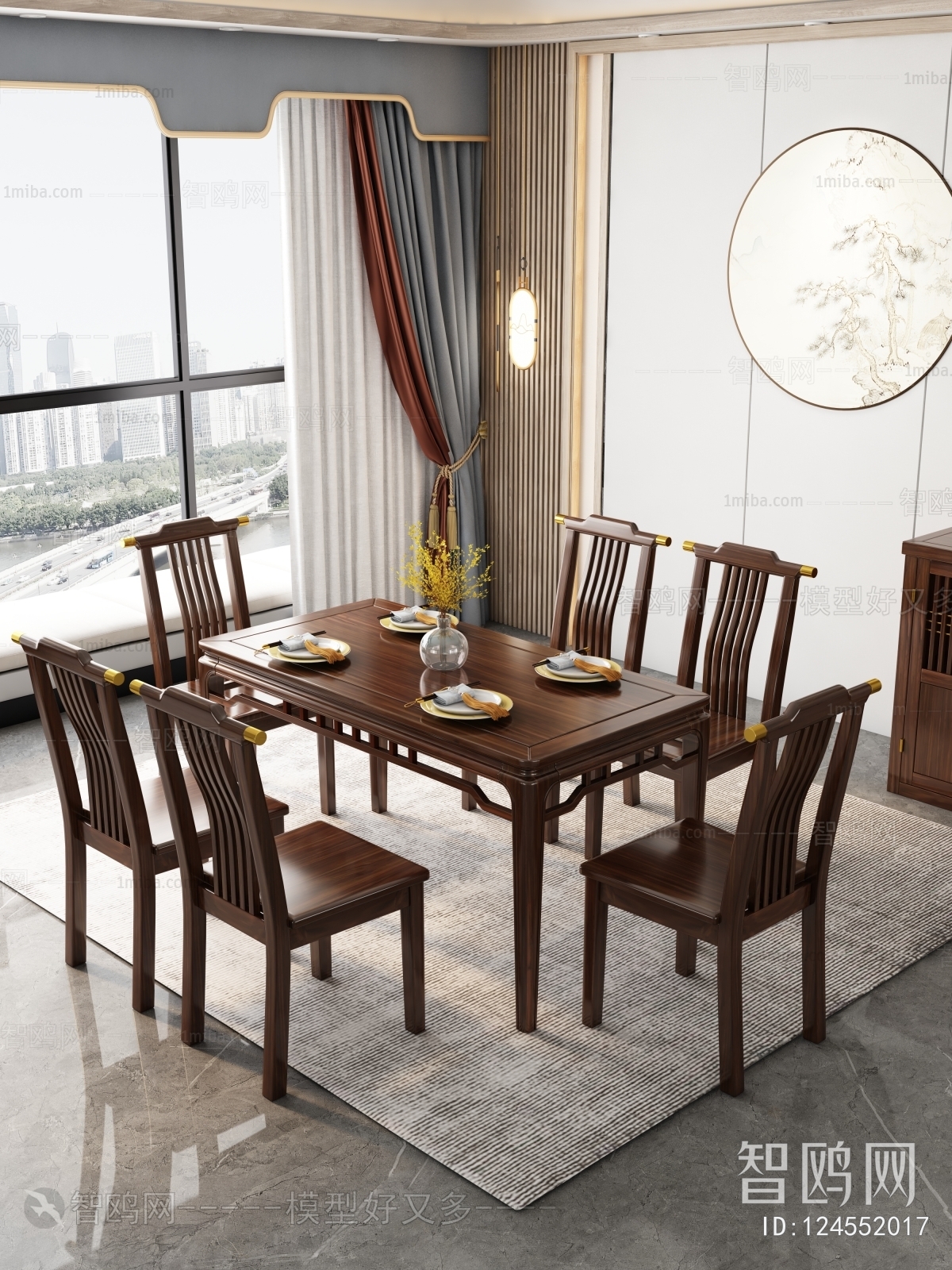 New Chinese Style Dining Room