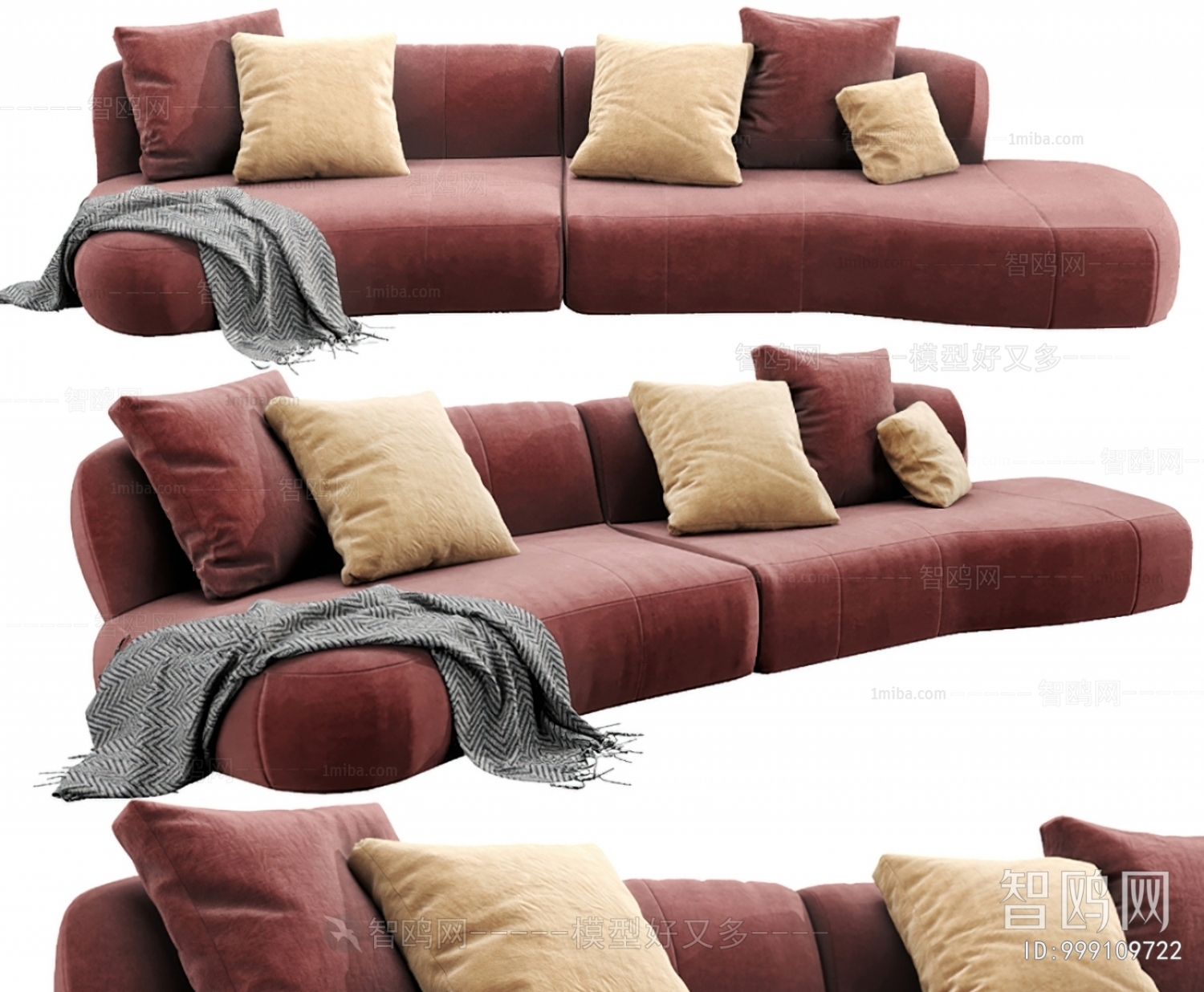 Modern Multi Person Sofa