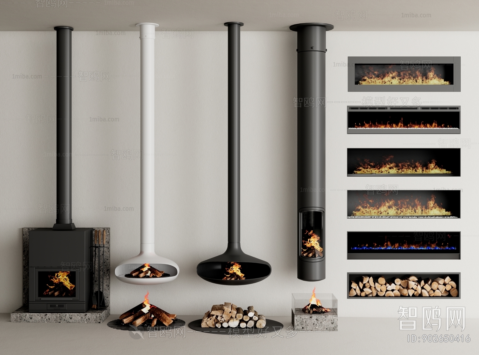 Modern Electronic Fireplace