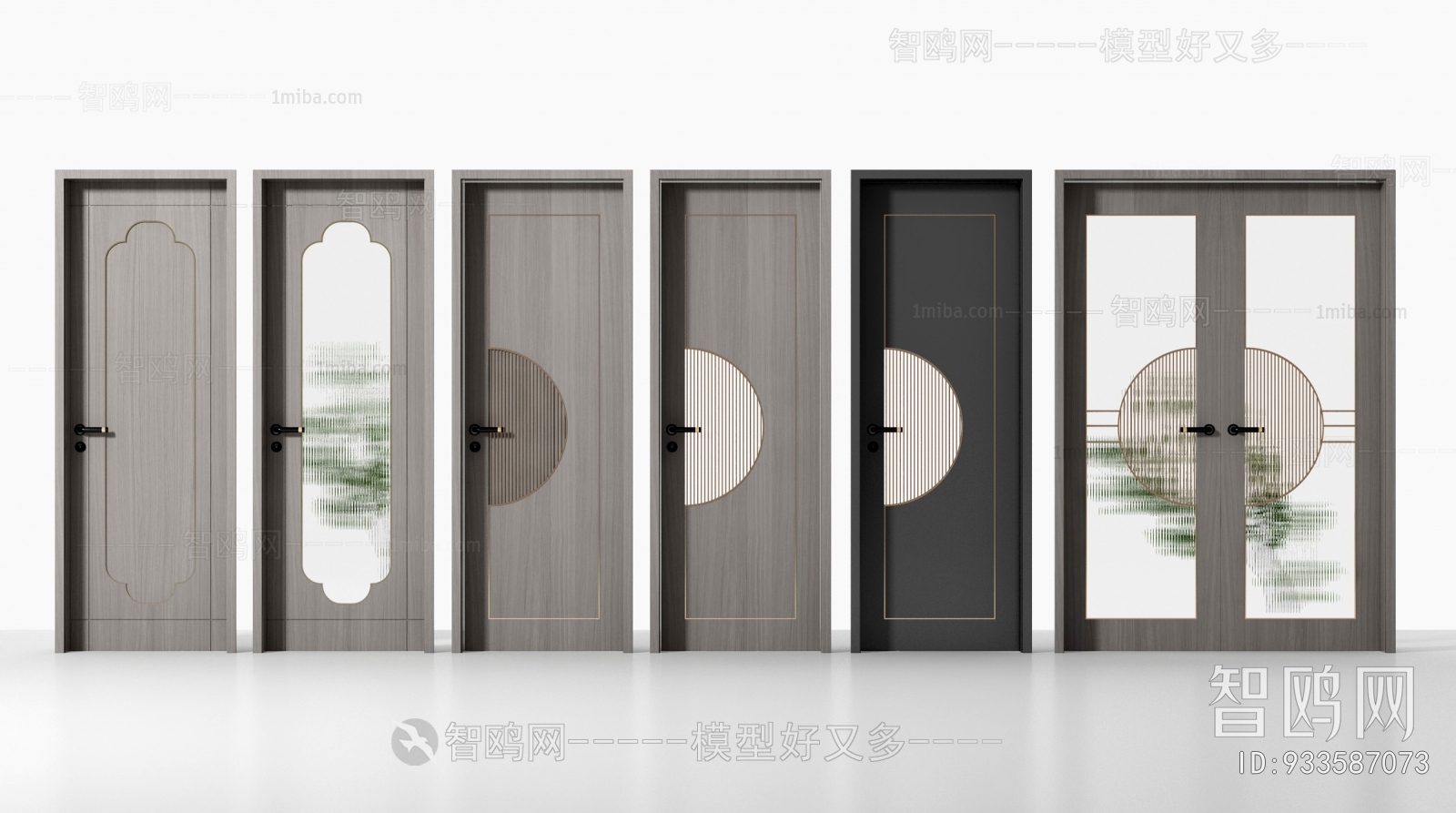 New Chinese Style Single Door