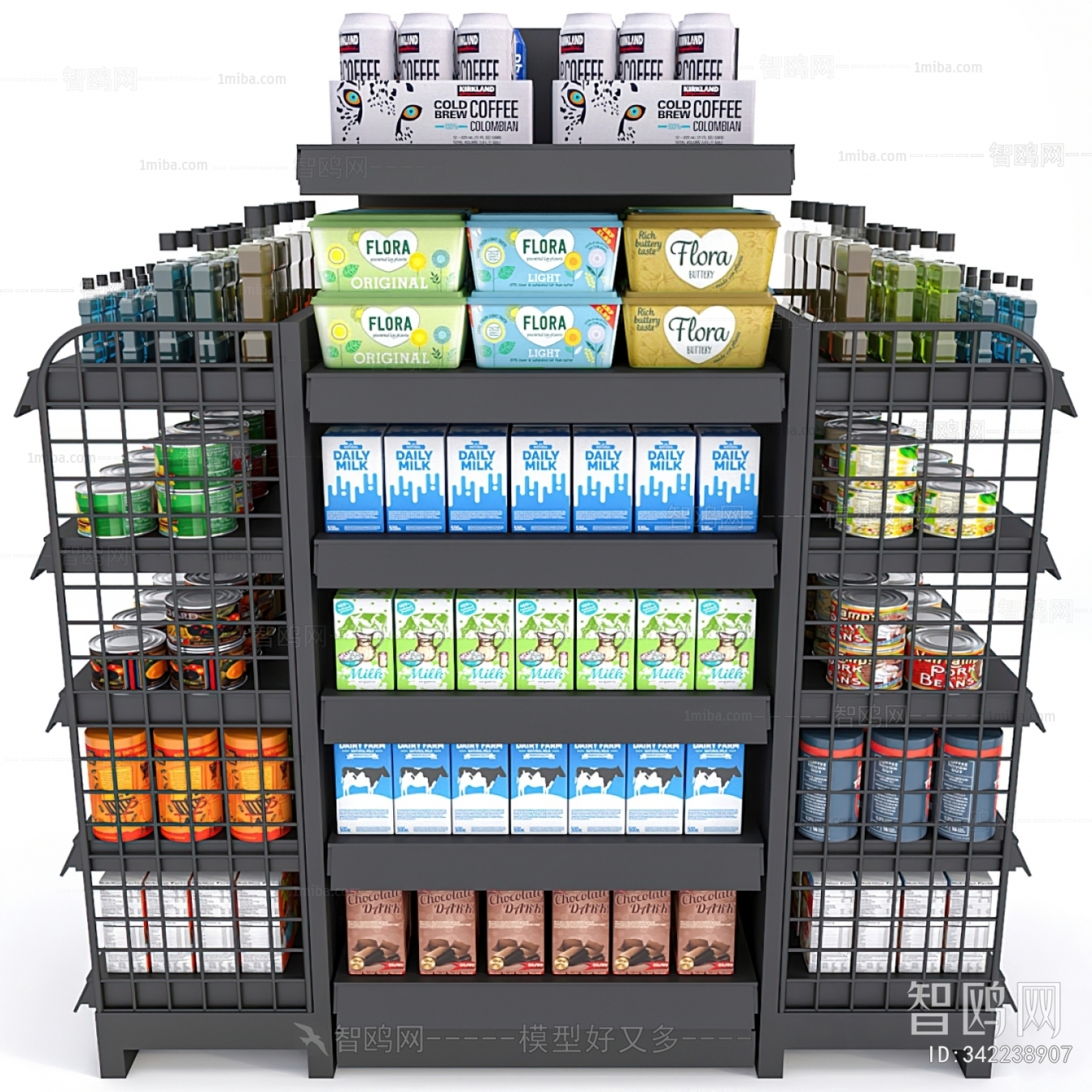 Modern Supermarket Shelf