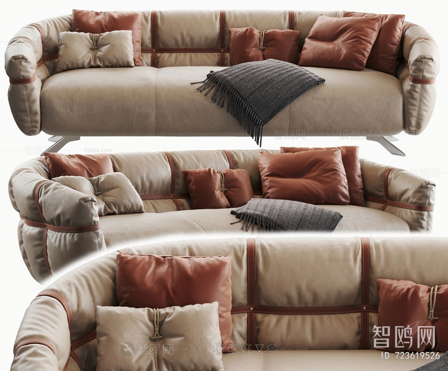 Modern Multi Person Sofa