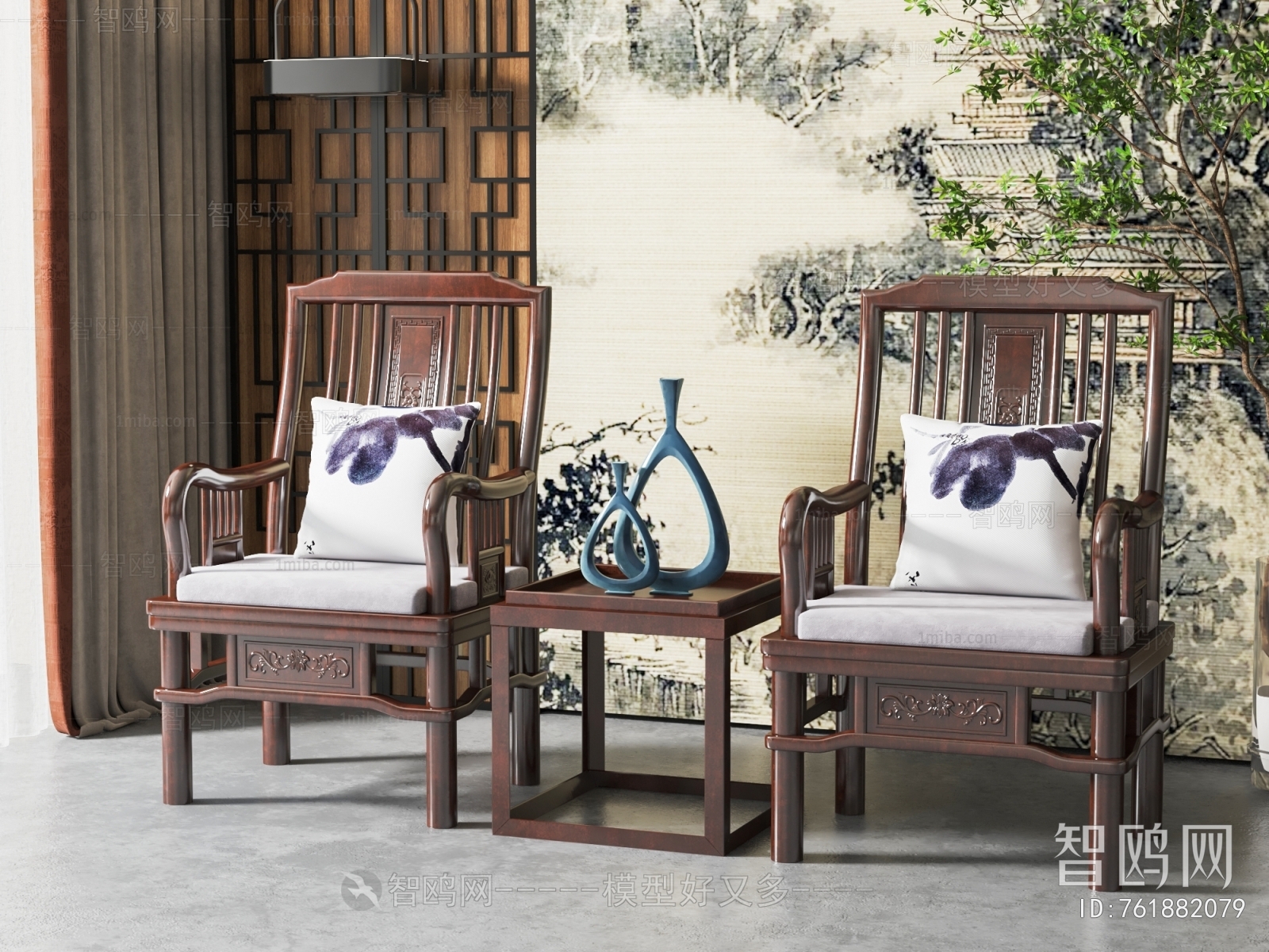 New Chinese Style Lounge Chair