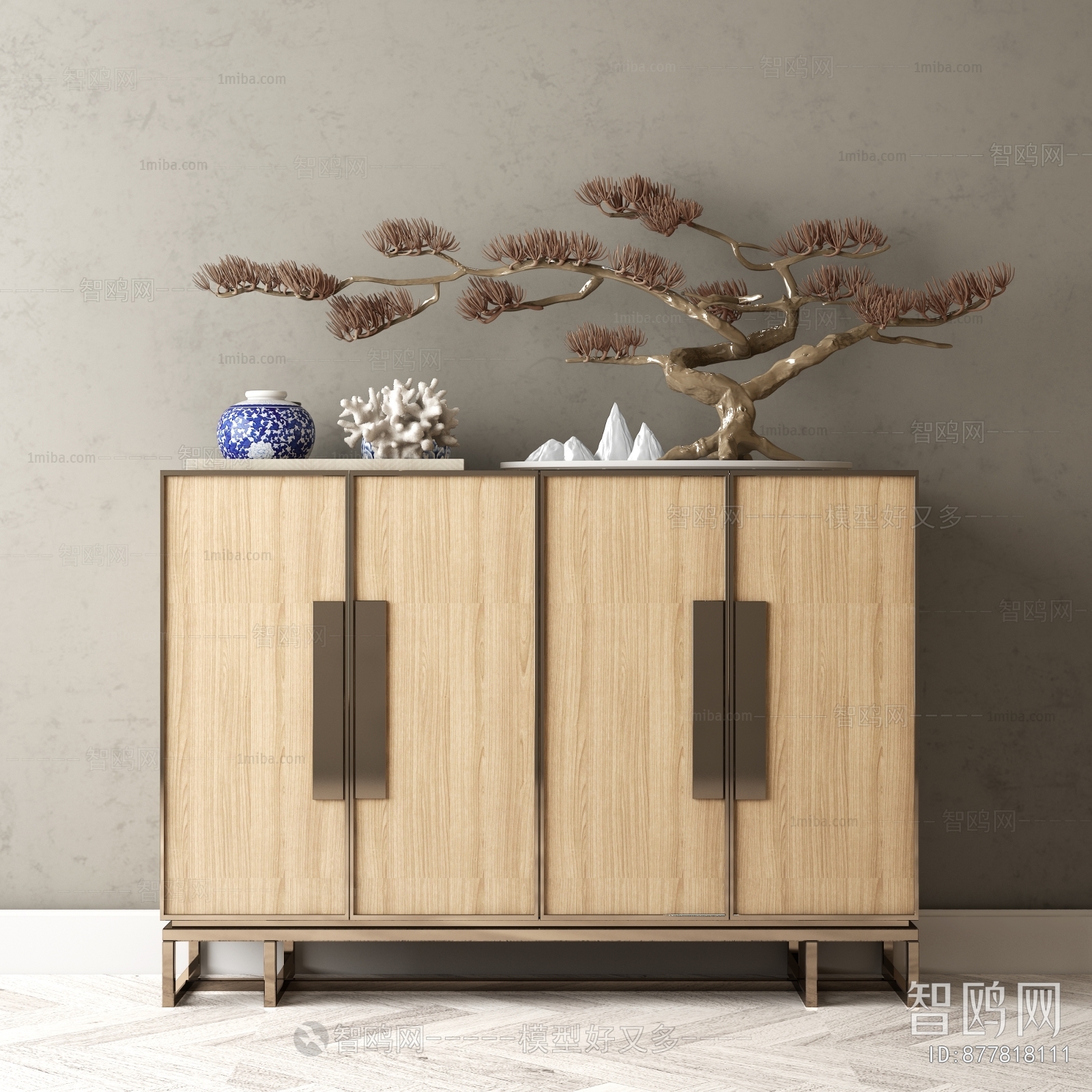 New Chinese Style Decorative Cabinet