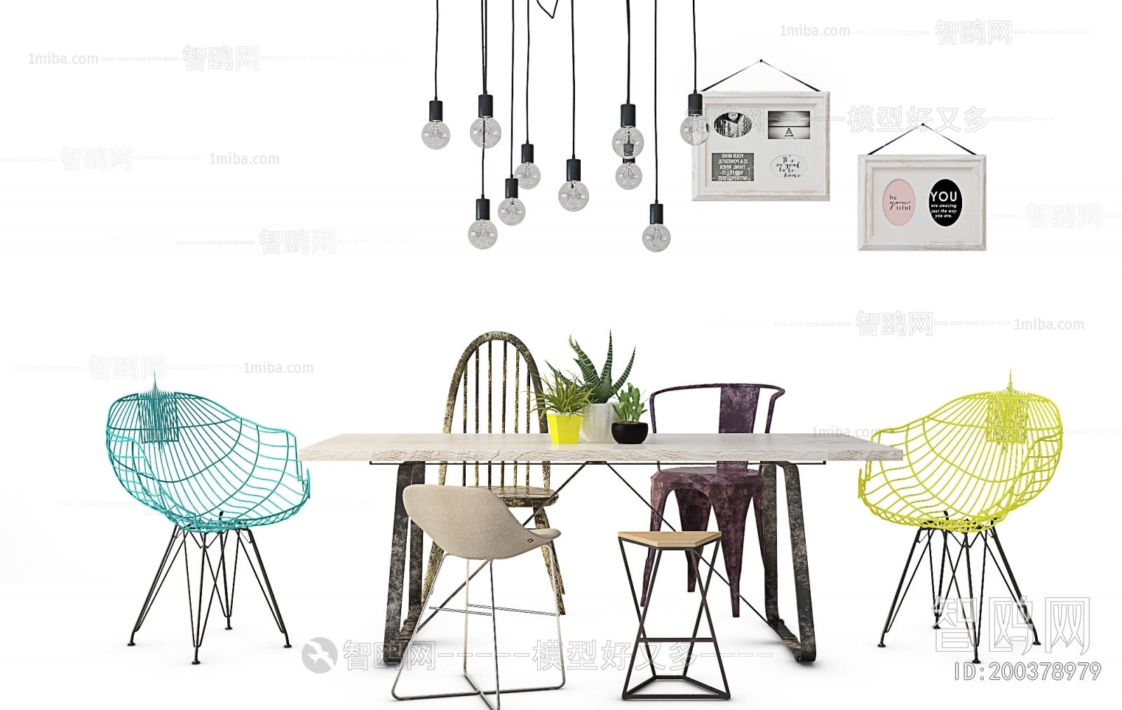 Nordic Style Dining Table And Chairs