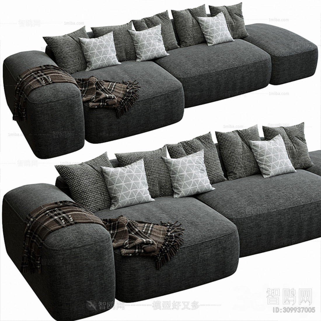 Modern Multi Person Sofa