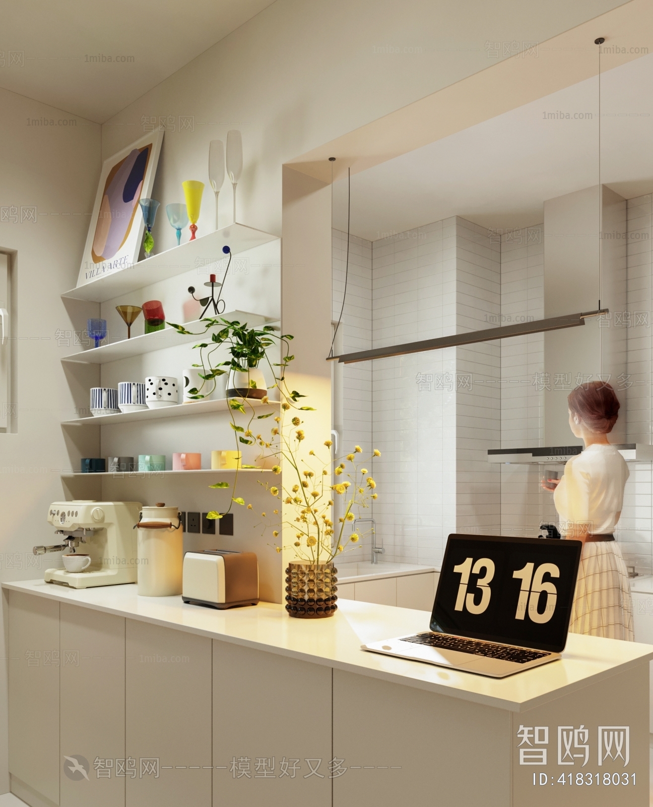 Nordic Style Open Kitchen