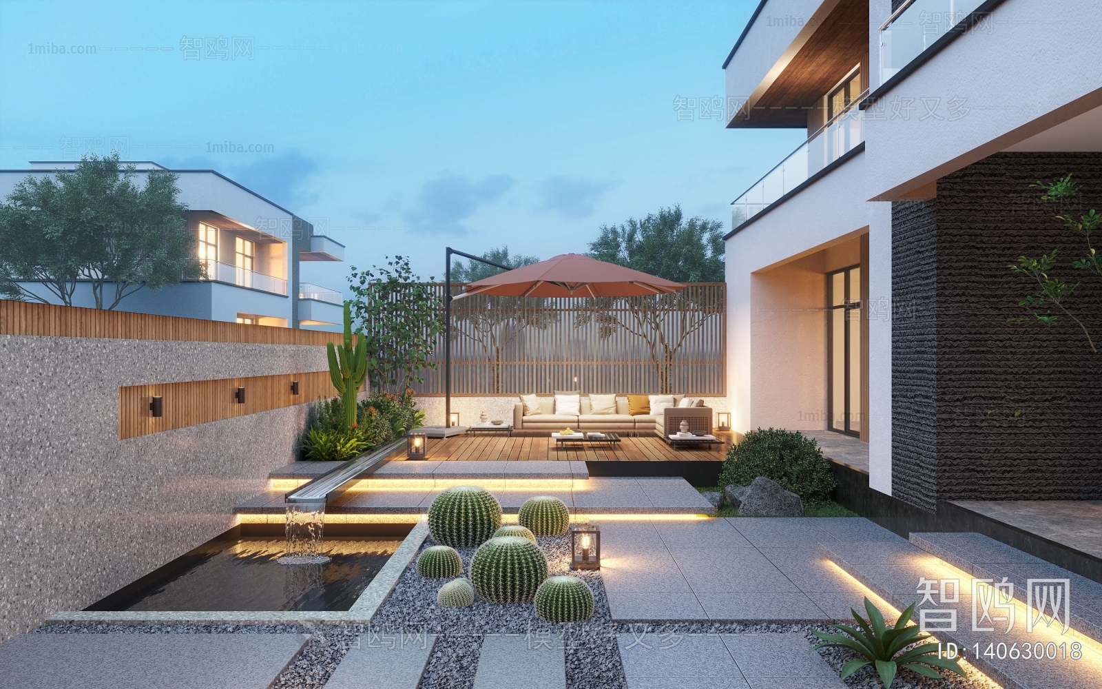 Modern Courtyard/landscape