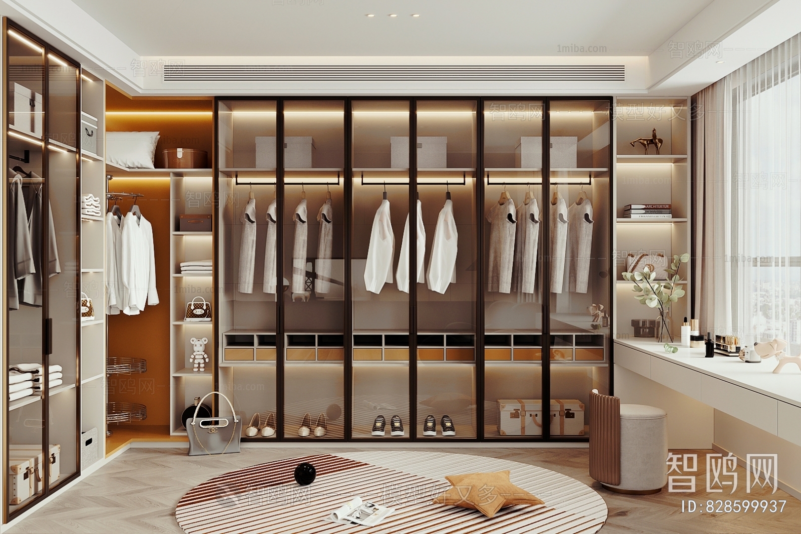 Modern Clothes Storage Area