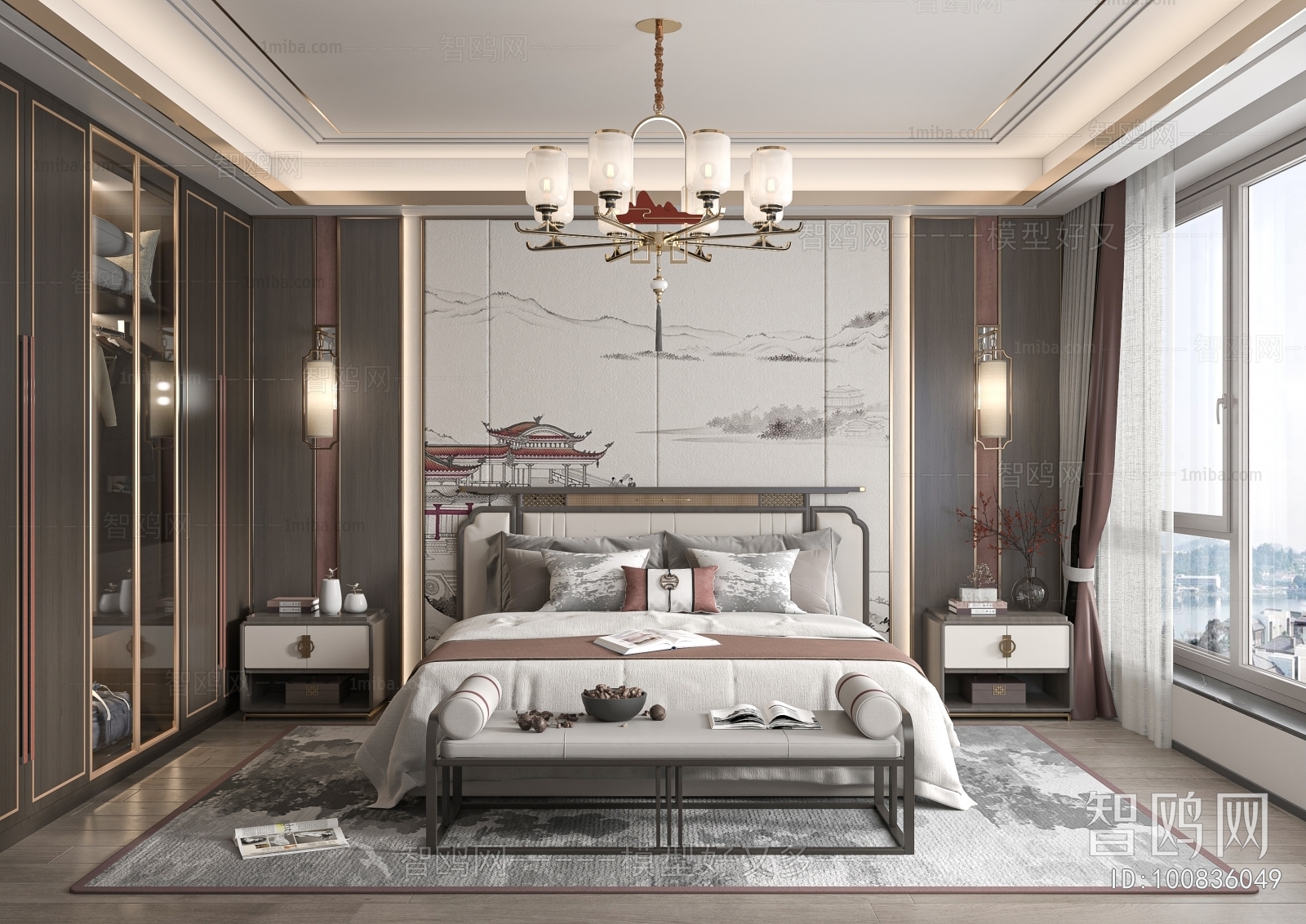 New Chinese Style Bedroom