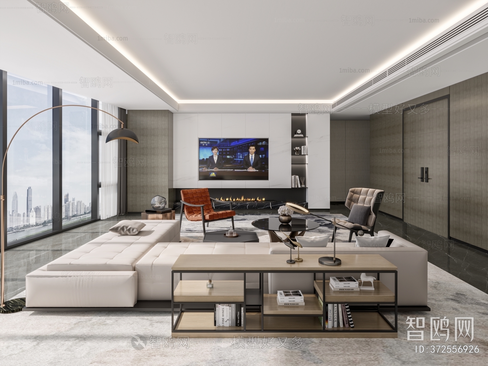 Modern Office Living Room