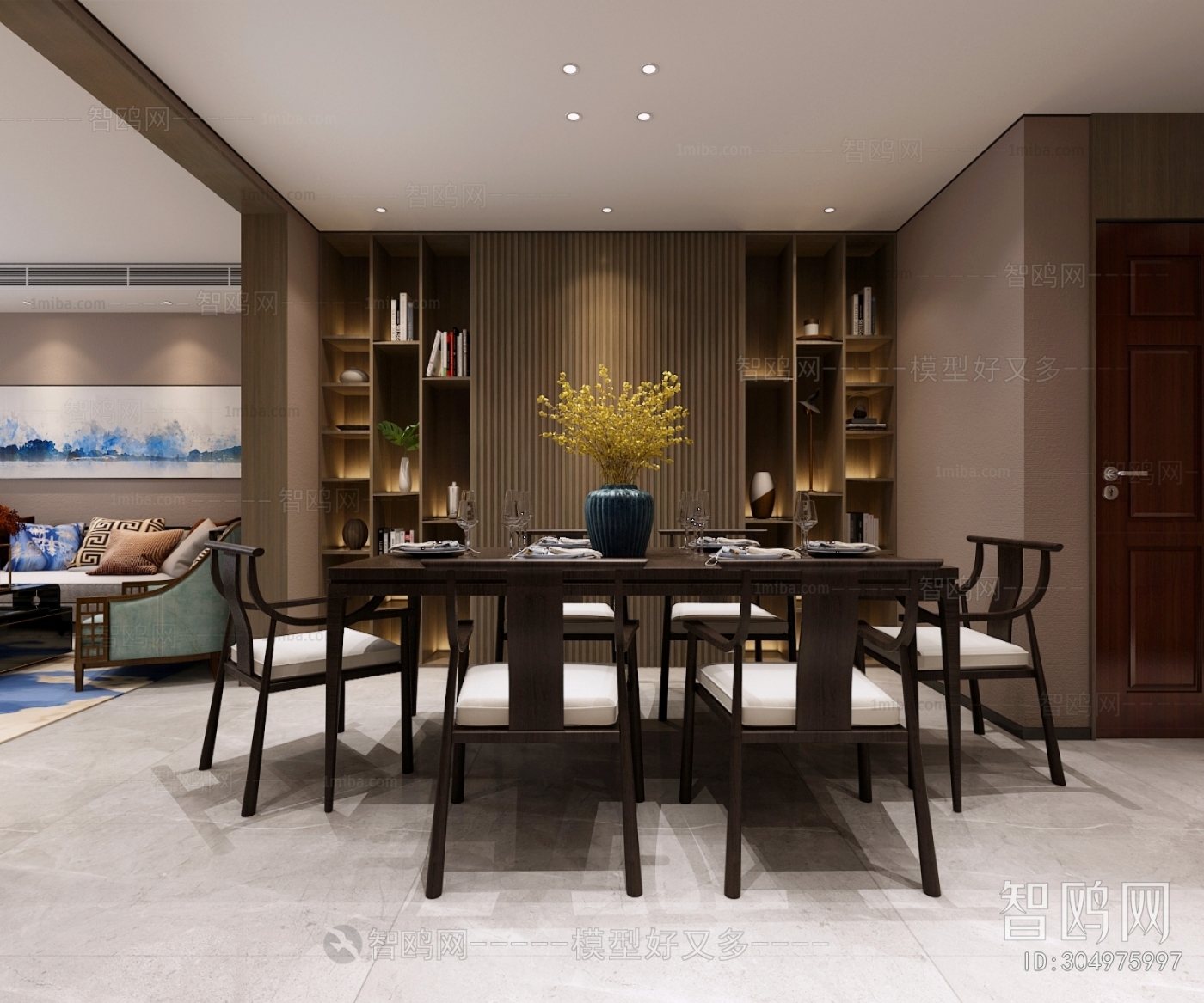 New Chinese Style Dining Room