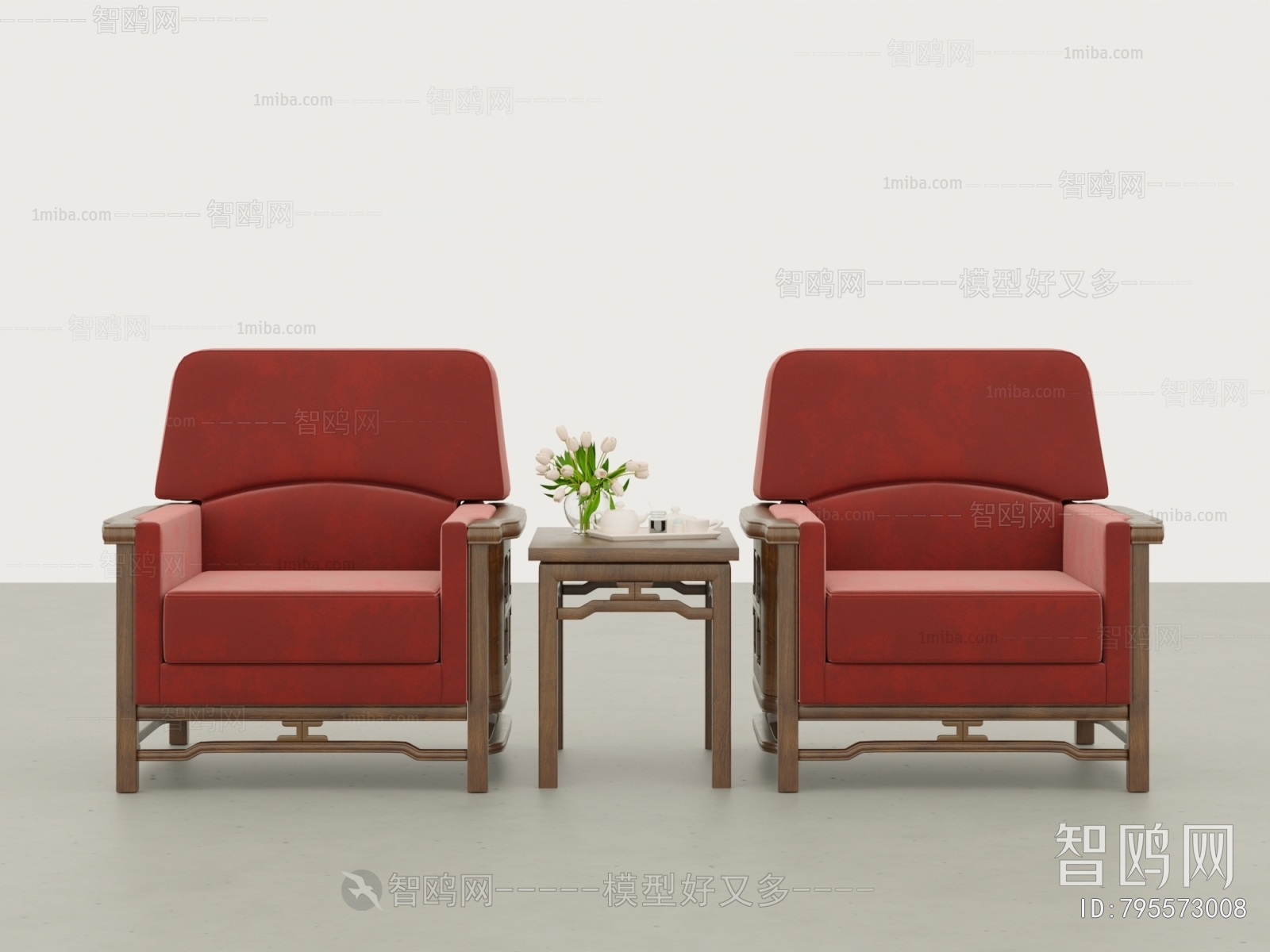 中式单人沙发