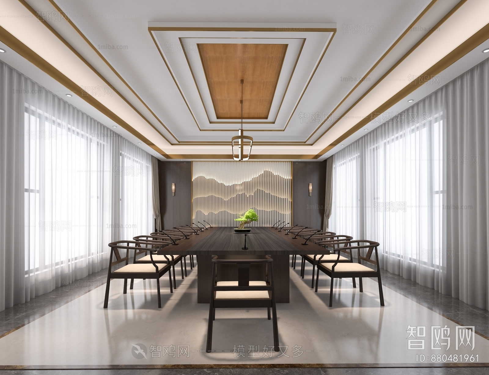 New Chinese Style Meeting Room