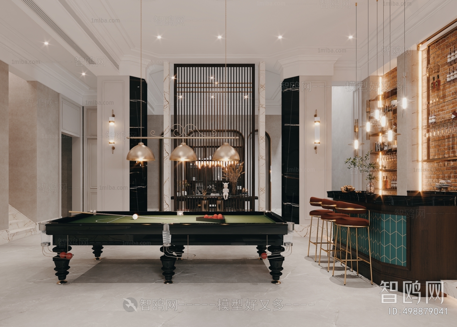 Modern Billiards Room