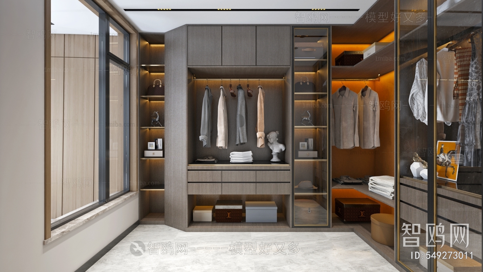 Modern Clothes Storage Area