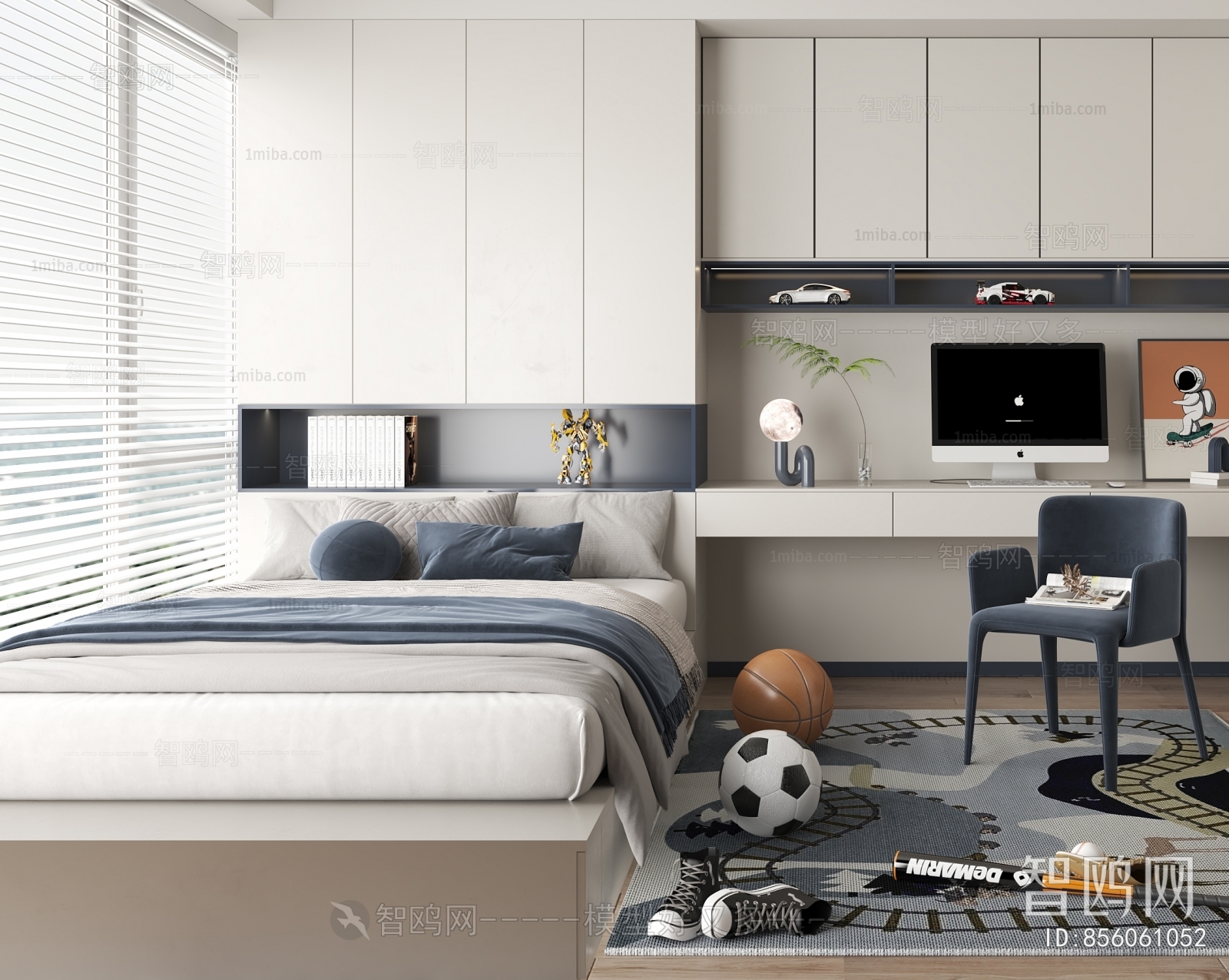 Modern Boy's Room And Son's Room