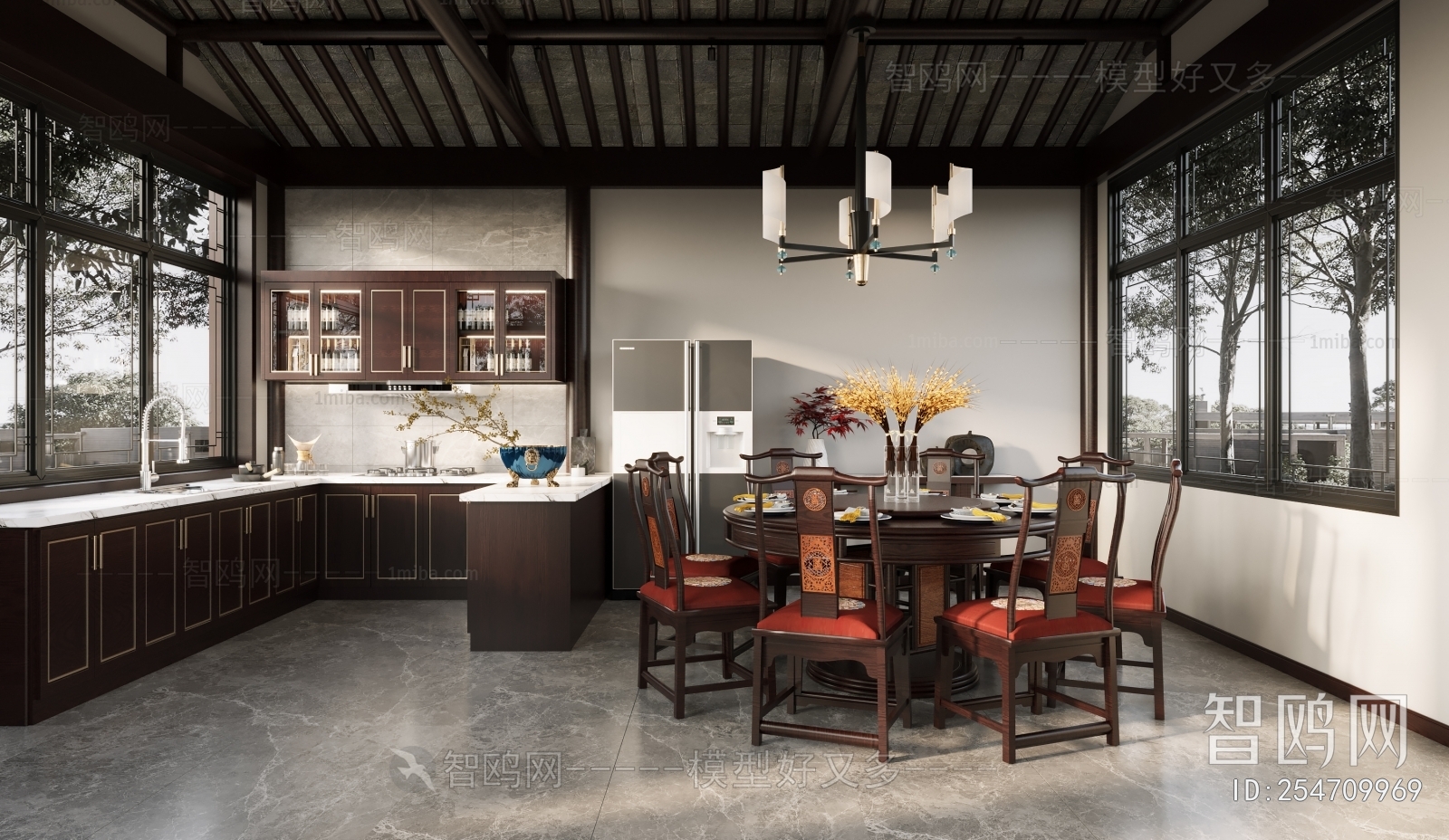 Chinese Style Dining Room