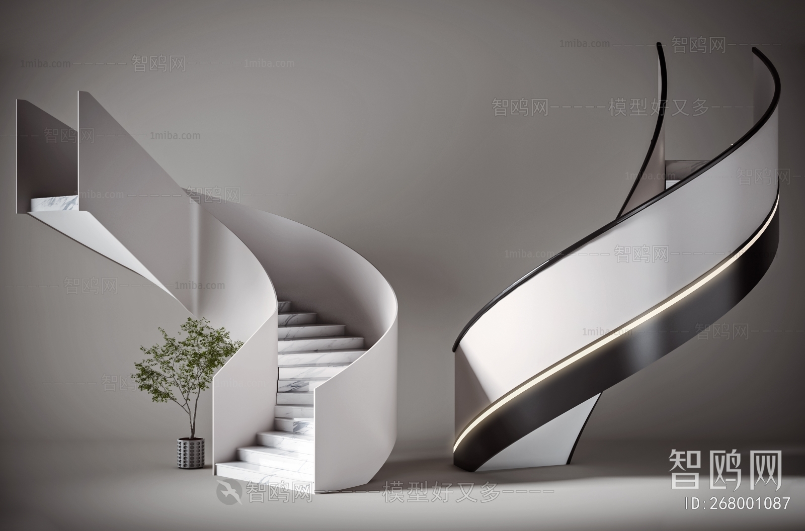 Modern Rotating Staircase