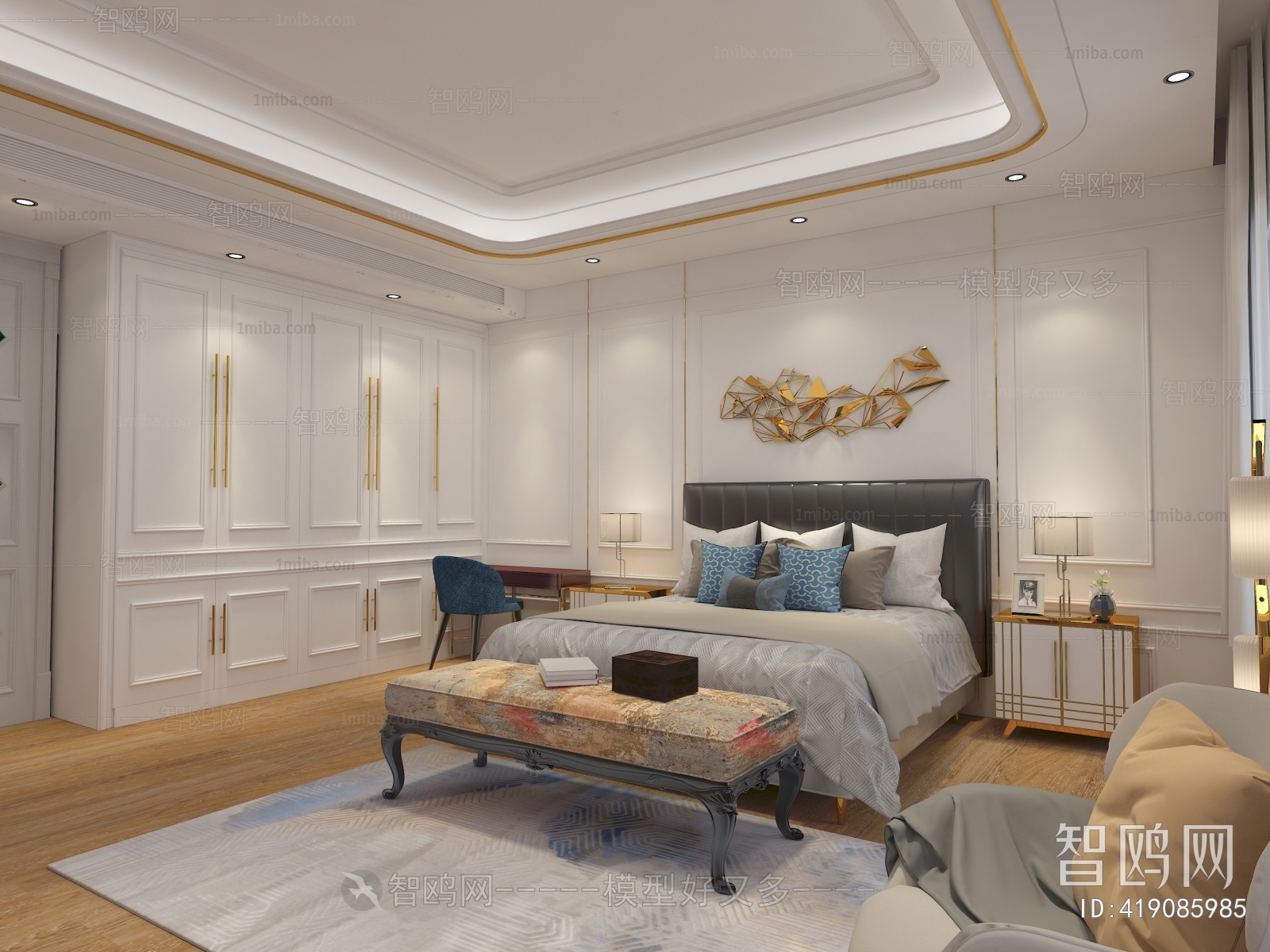 New Chinese Style Bedroom