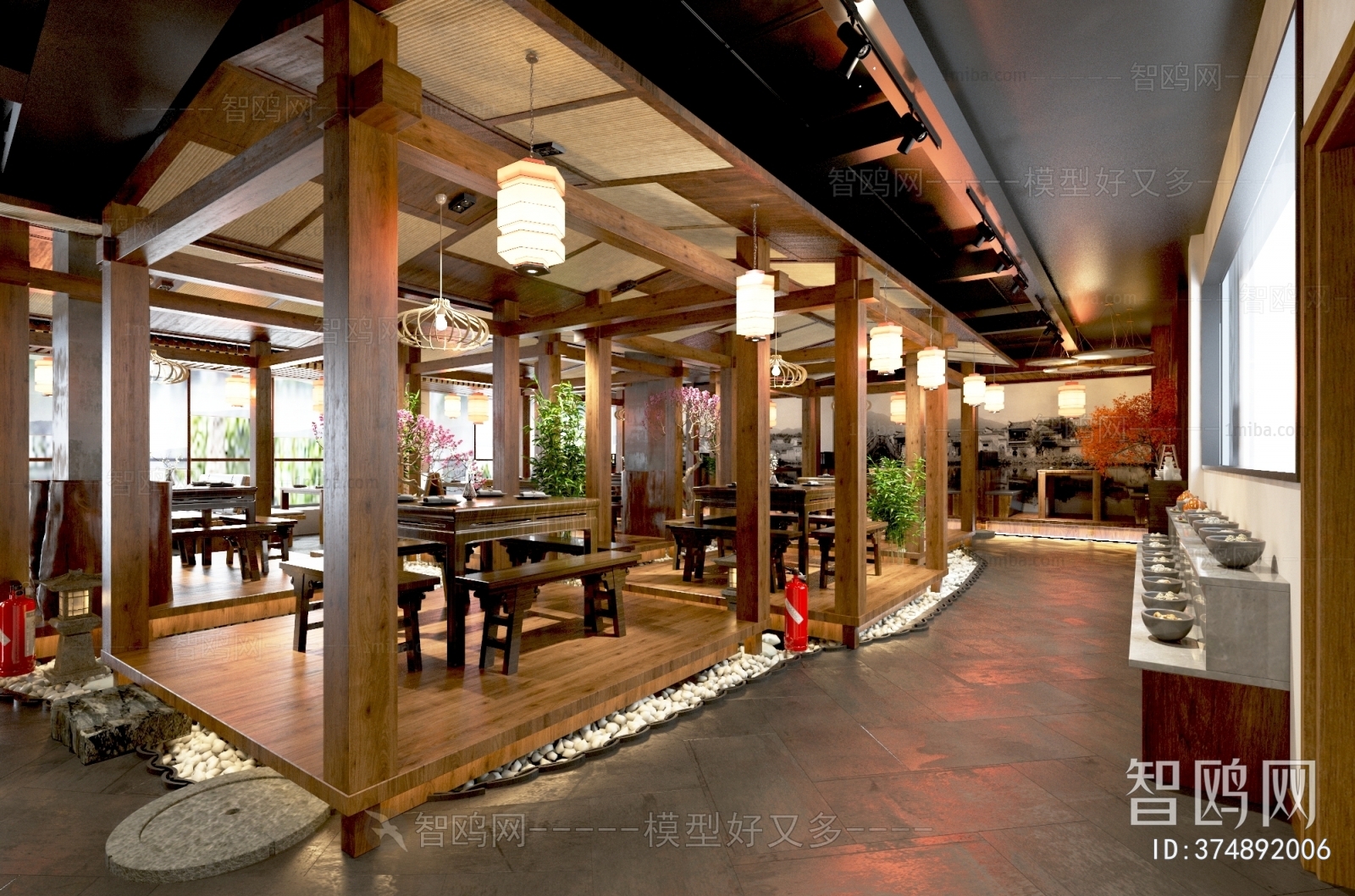 中式火锅店餐厅