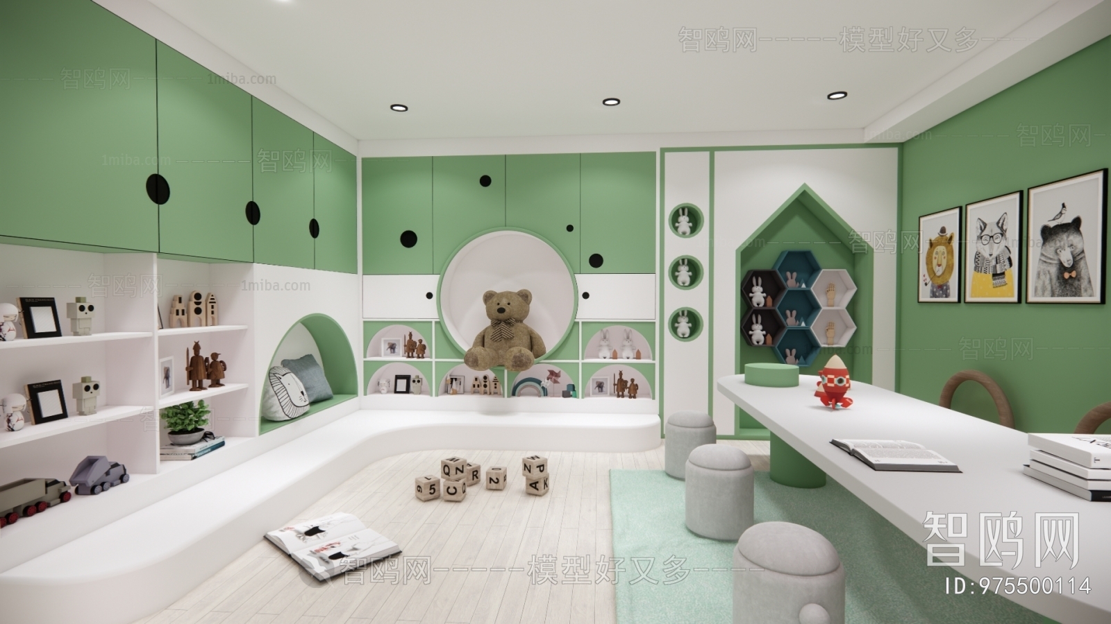 Modern Children's Room Activity Room