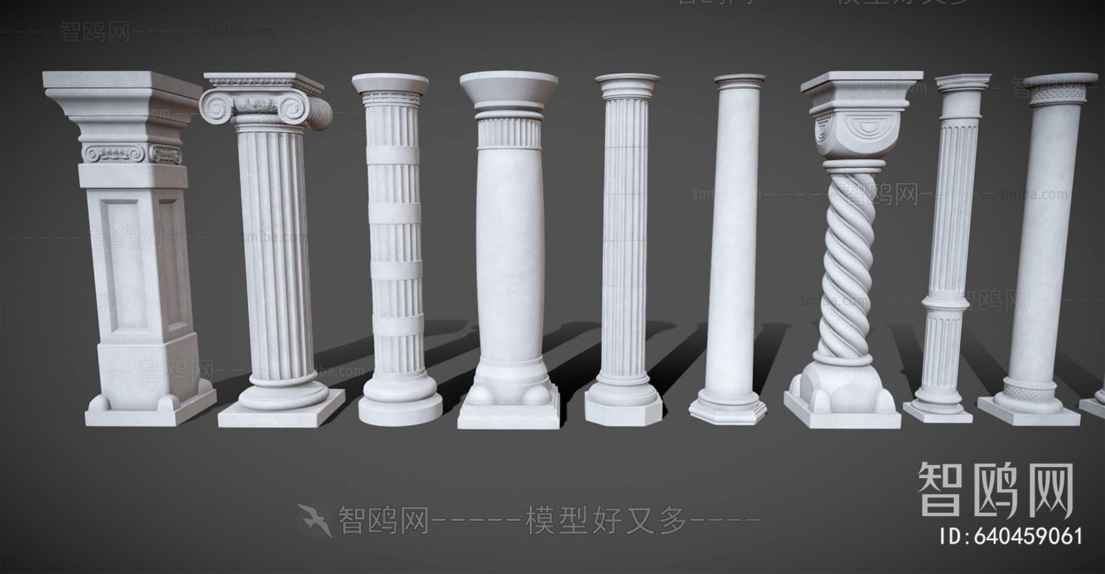 Simple European Style Roman Pillar