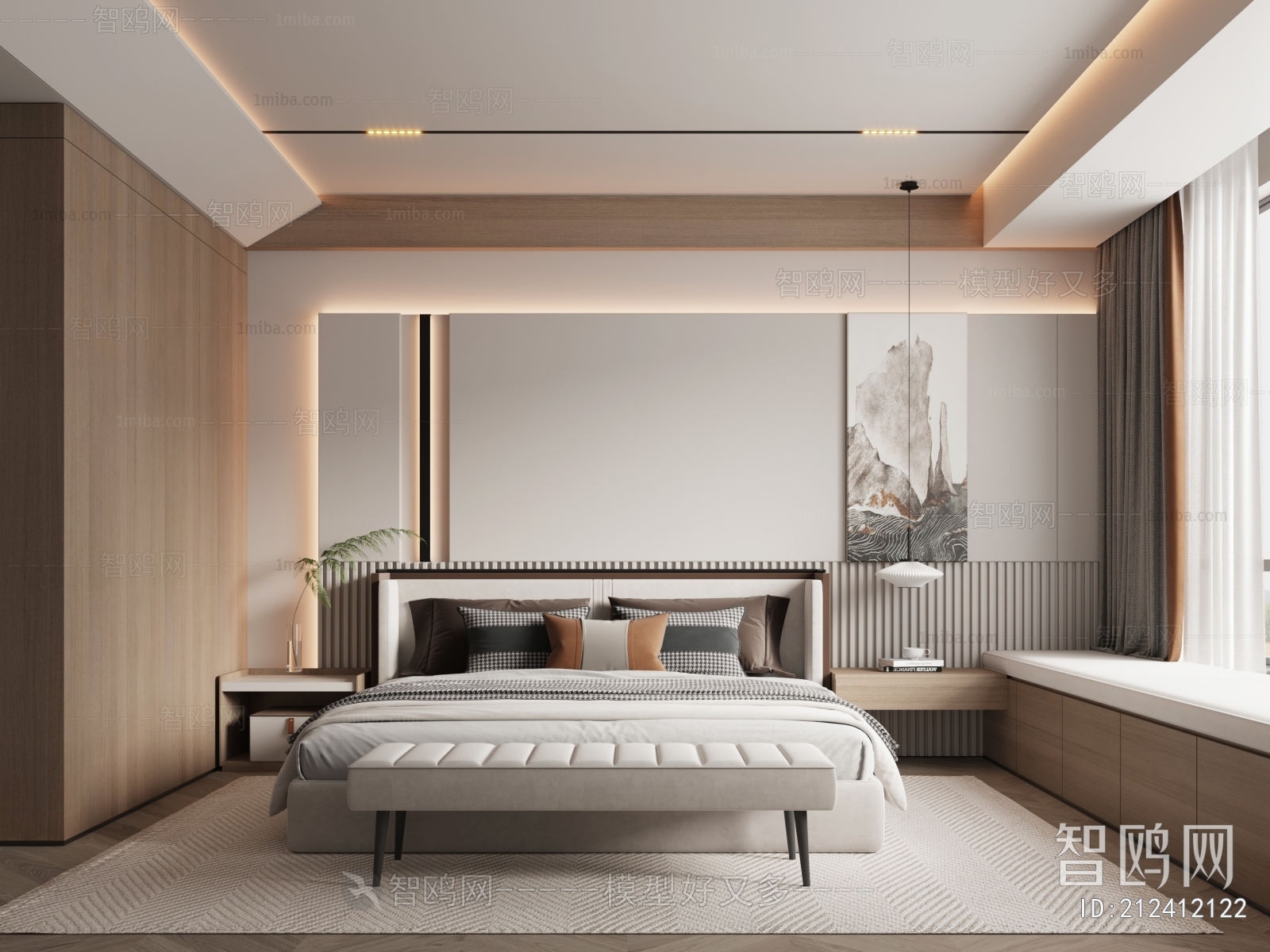 New Chinese Style Bedroom