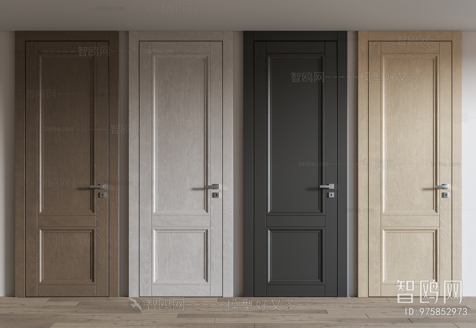 Simple European Style Single Door