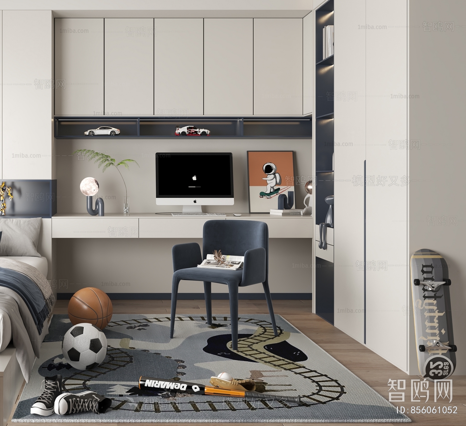 Modern Boy's Room And Son's Room