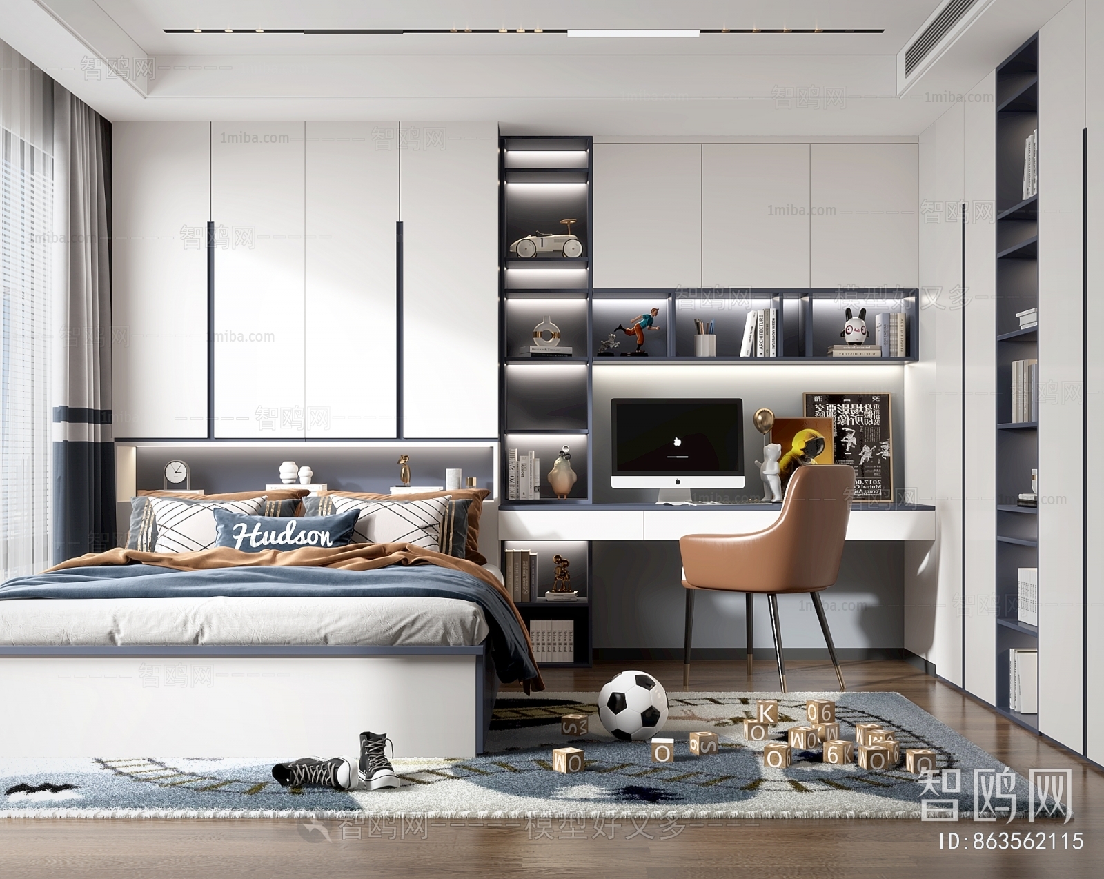 Modern Boy's Room And Son's Room