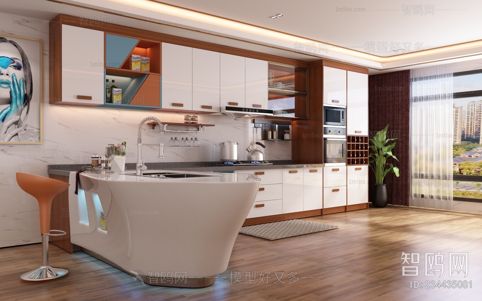 Modern Open Kitchen