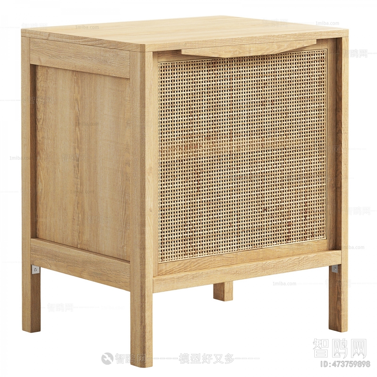 Japanese Style Bedside Cupboard