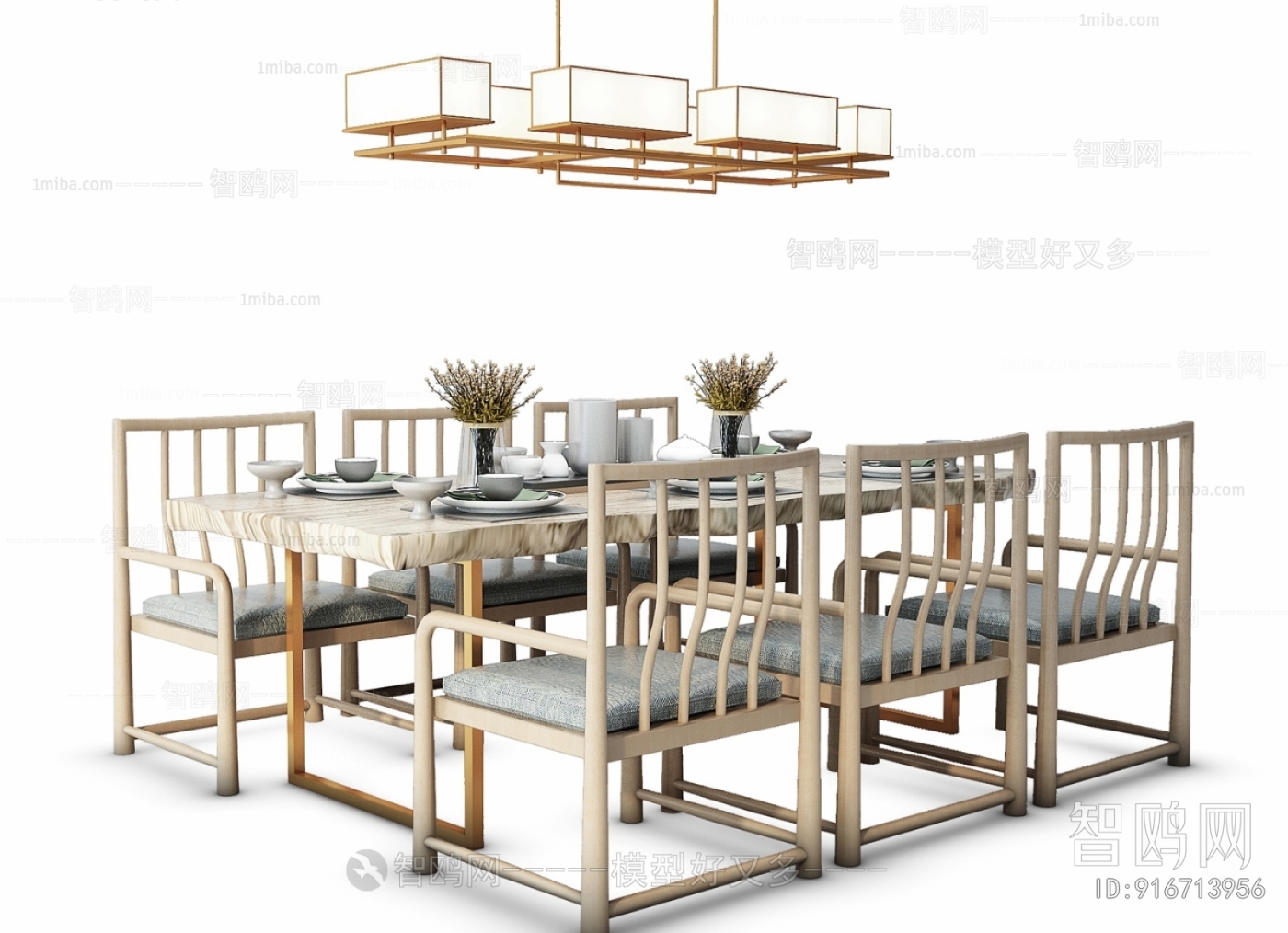 New Chinese Style Dining Table And Chairs